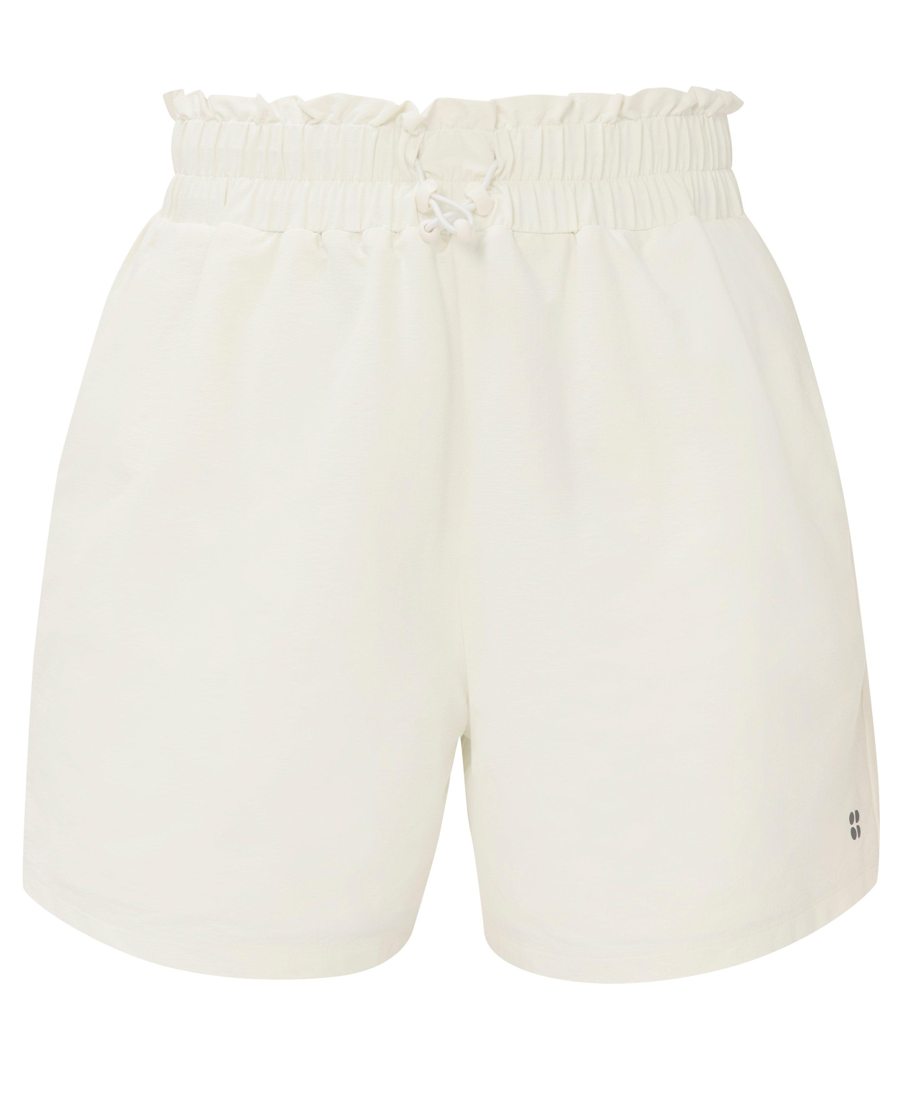 Seersucker Texture Shorts - Lily White - 6" Inseam