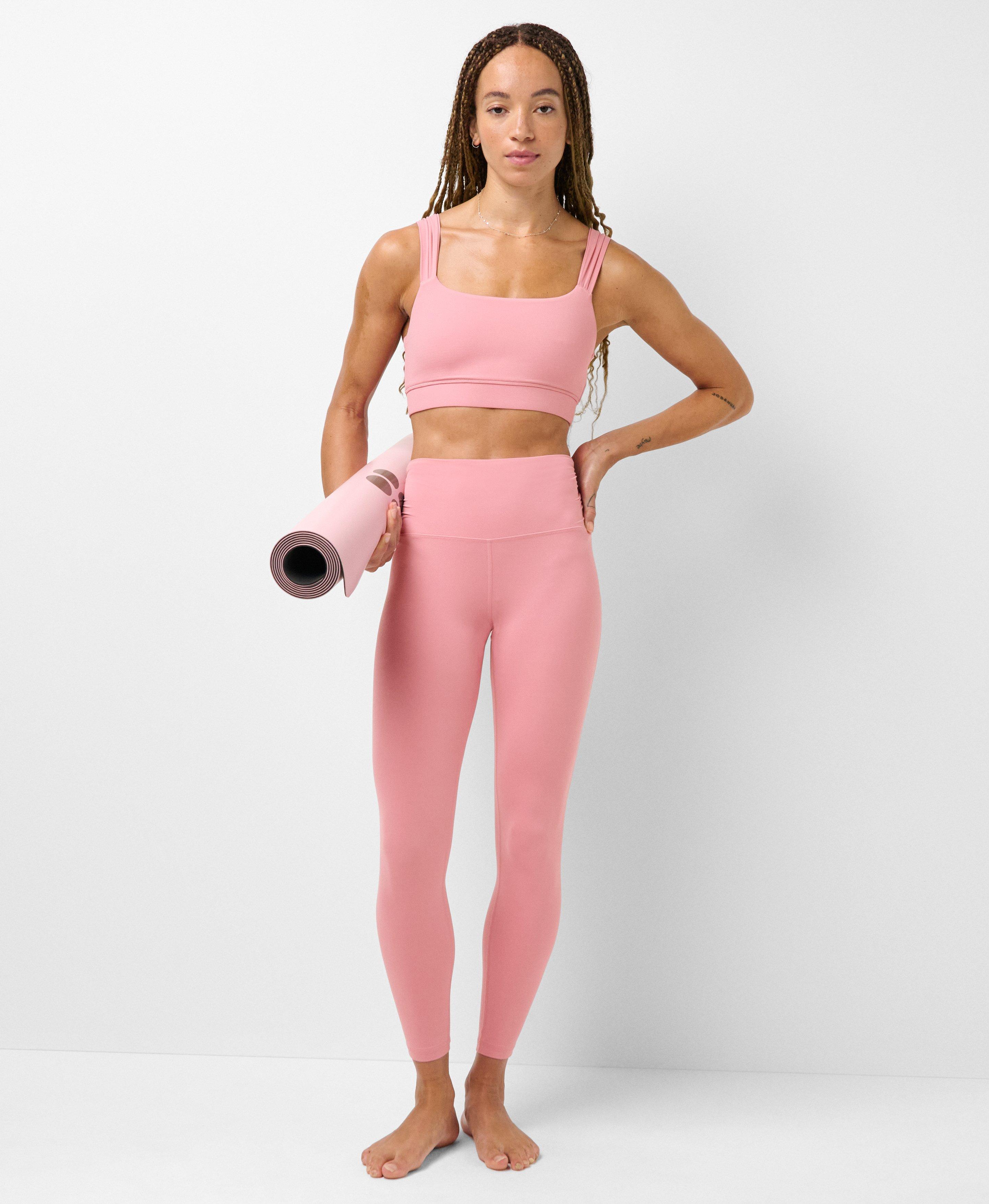 Ultimate Studio Ruched Bra - DarkDecoPink