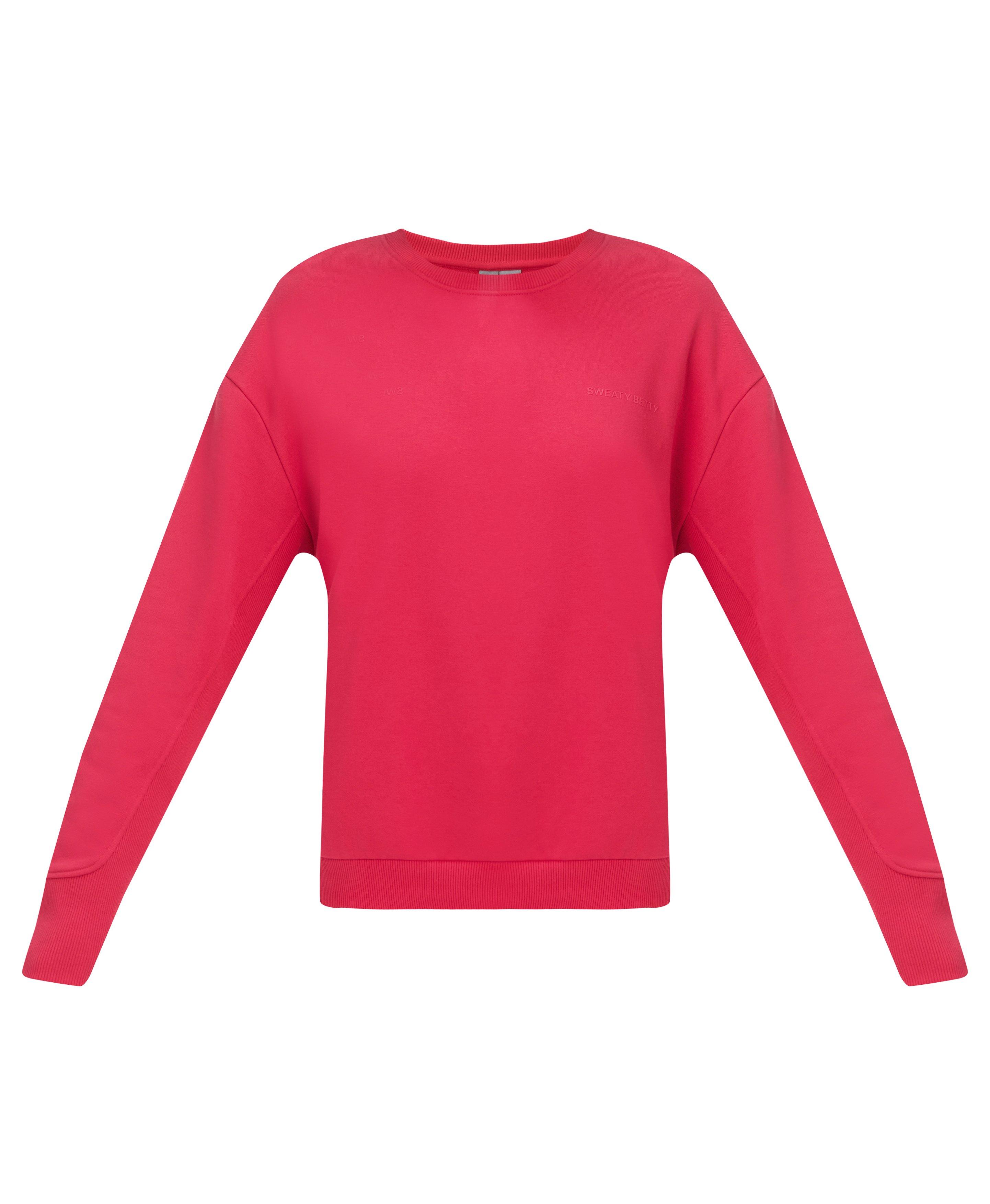 Revive Rib Mix Crew Neck - Crimson Red