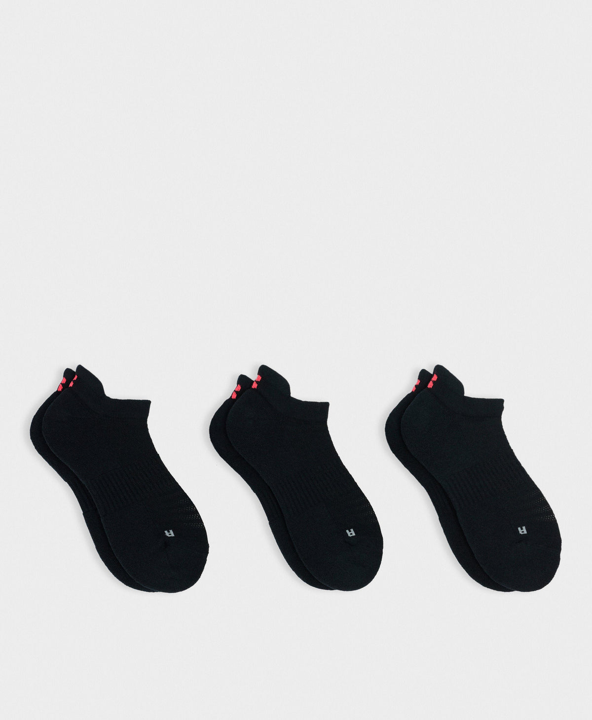 Workout Sneaker Socks 3 Pack - Black