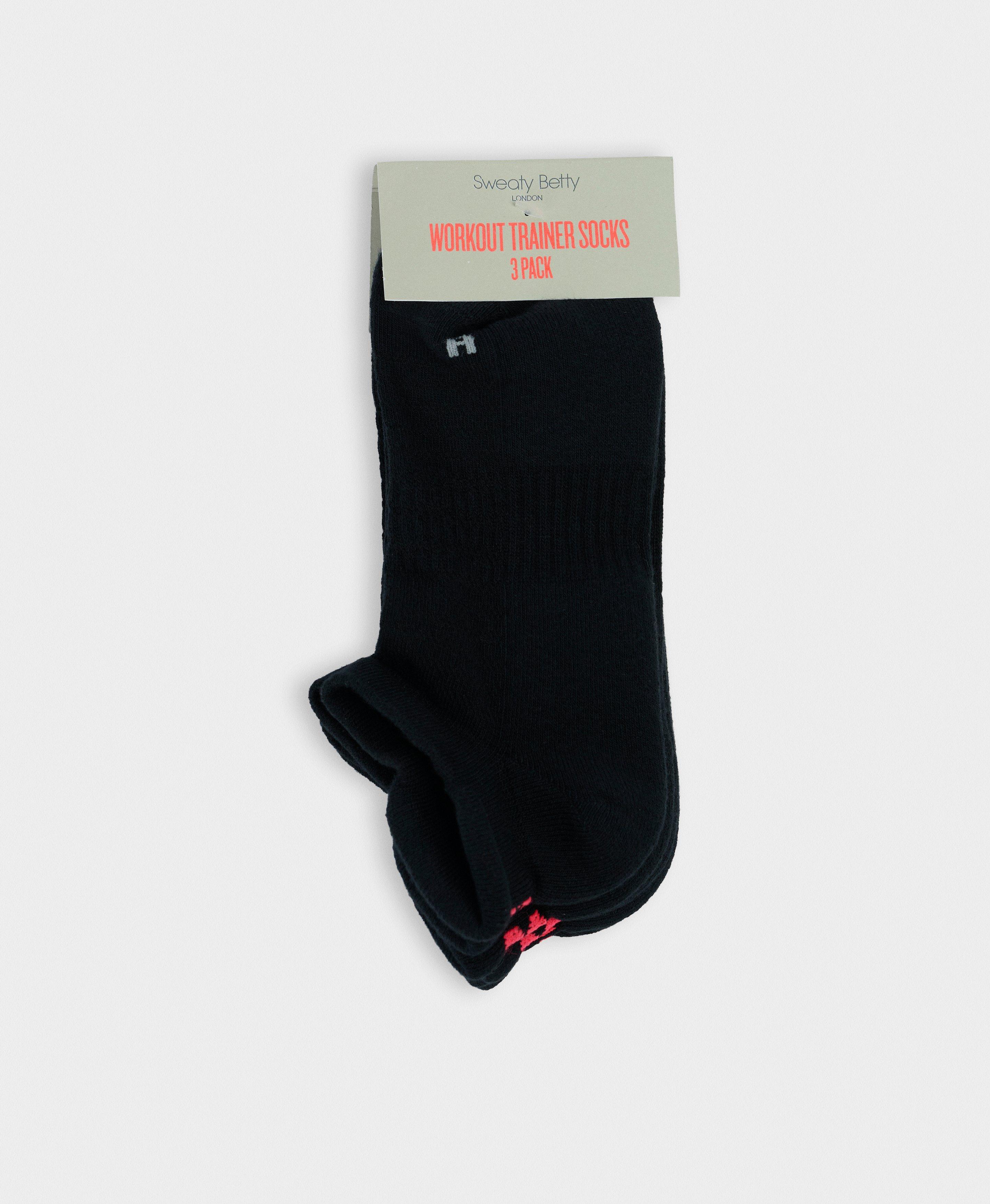 Workout Sneaker Socks 3 Pack - Black