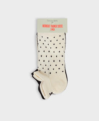 Workout Sneaker Socks 3 Pack - Cream SB Polka Print