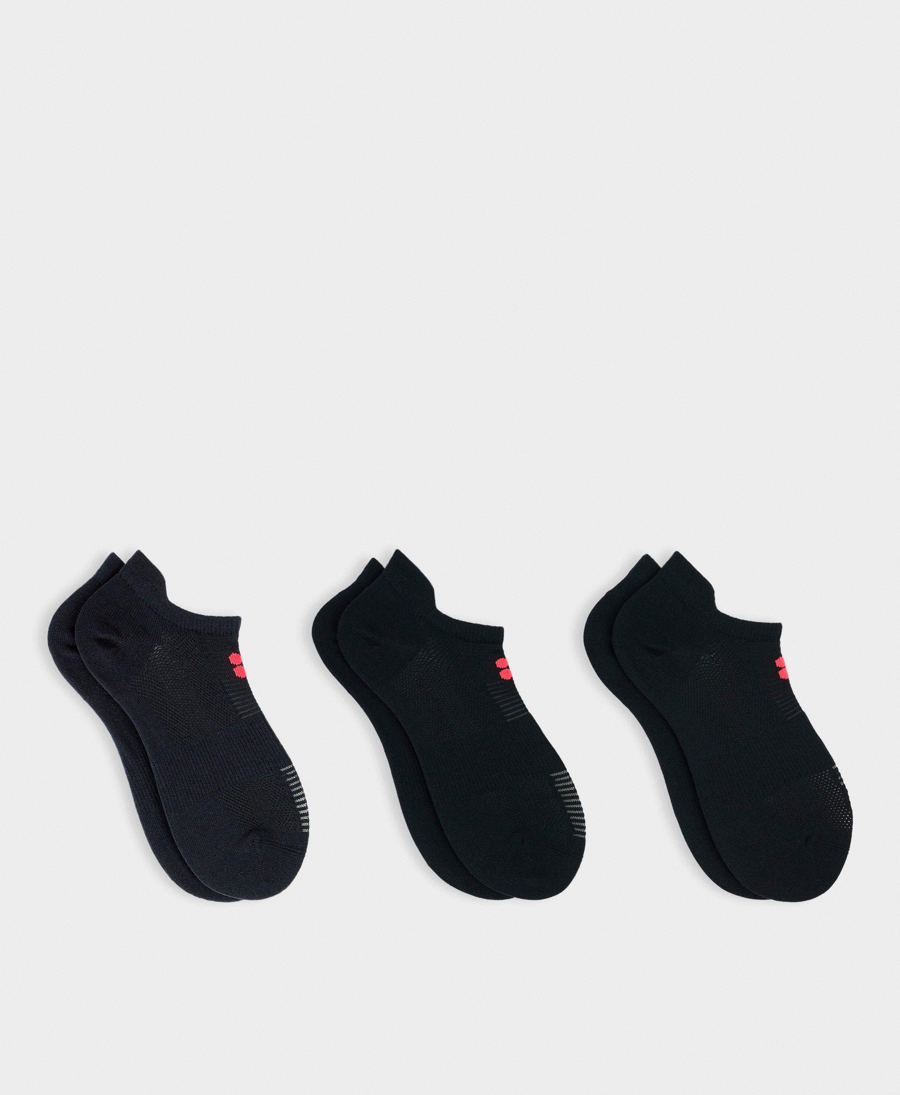 Lightweight Sneaker Socks 3 Pack - Black