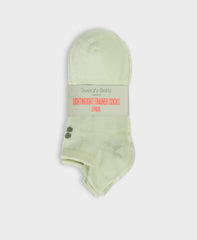 Lightweight Sneaker Socks 3 Pack - Pastel Green Animal Print