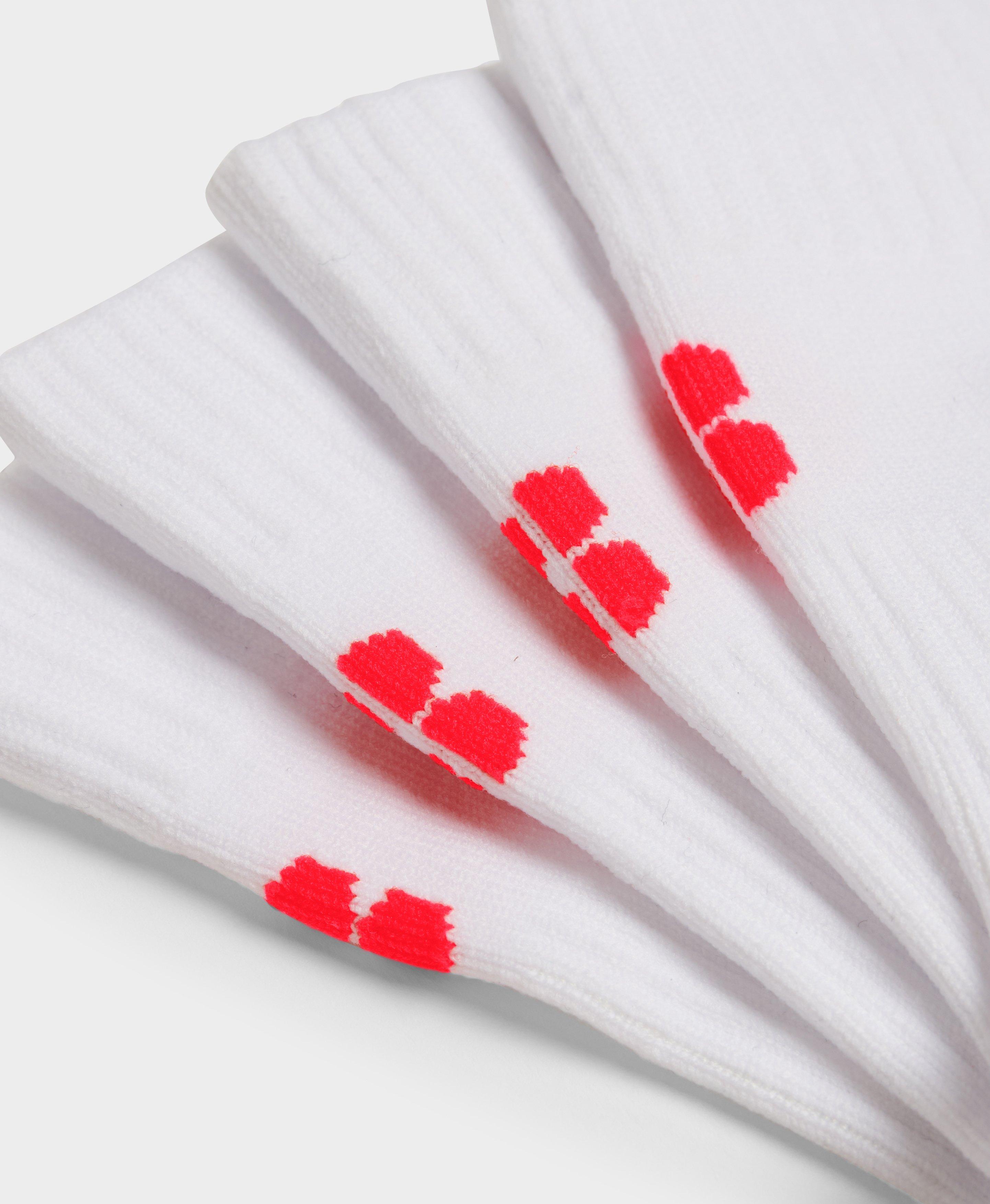 Crew Running Socks 2 Pack - White