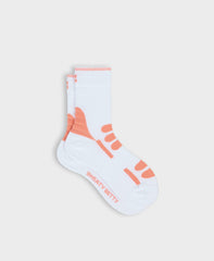 Extra Mileage Running Sock - White Melon Pink