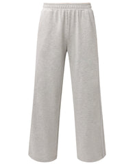 After Class Piped Wide Leg Pants - Light Grey Marl