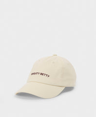 Embroidered Cap - Ecru Beige