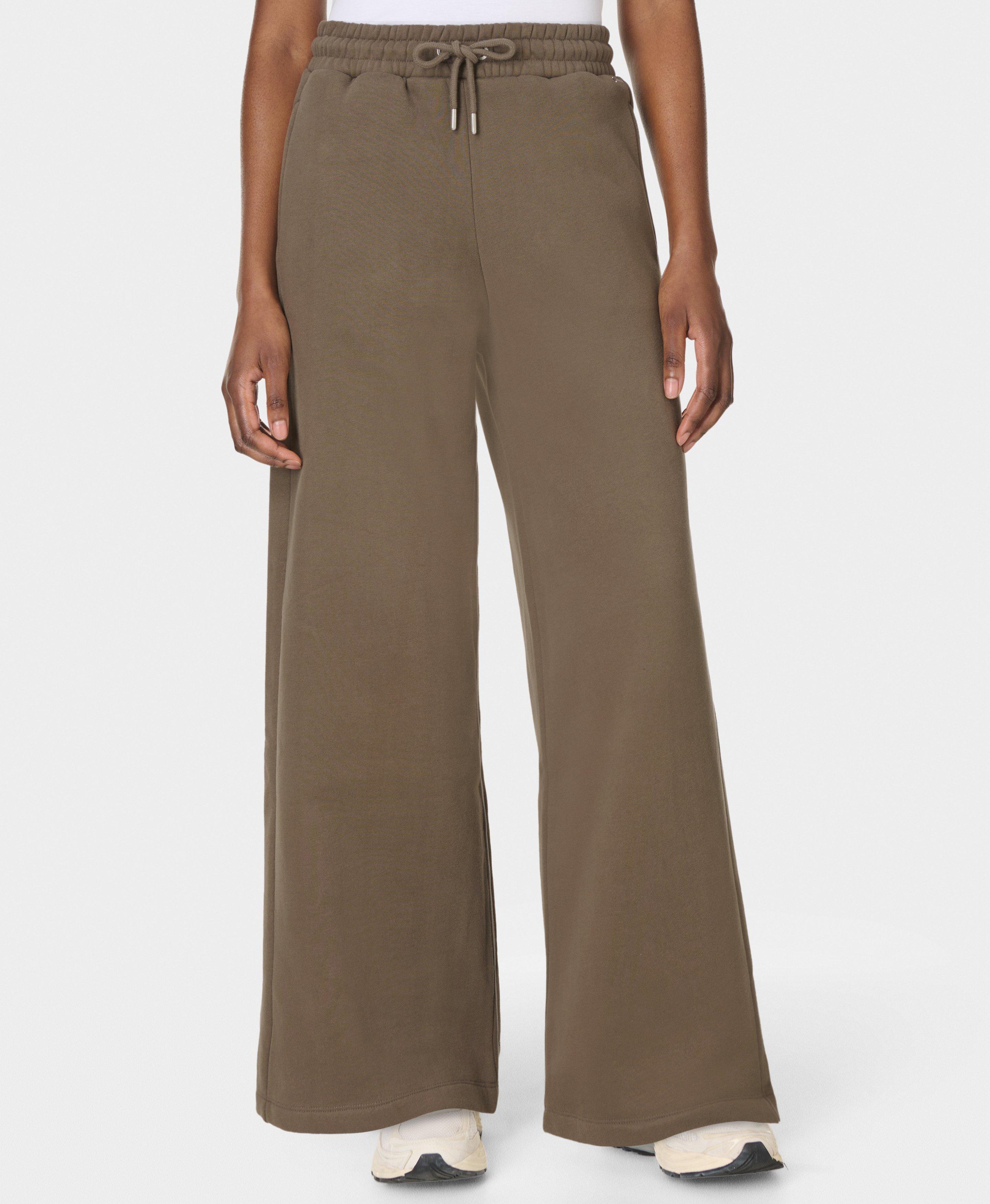 Premium Wide Leg Pants - Dark Timber Brown