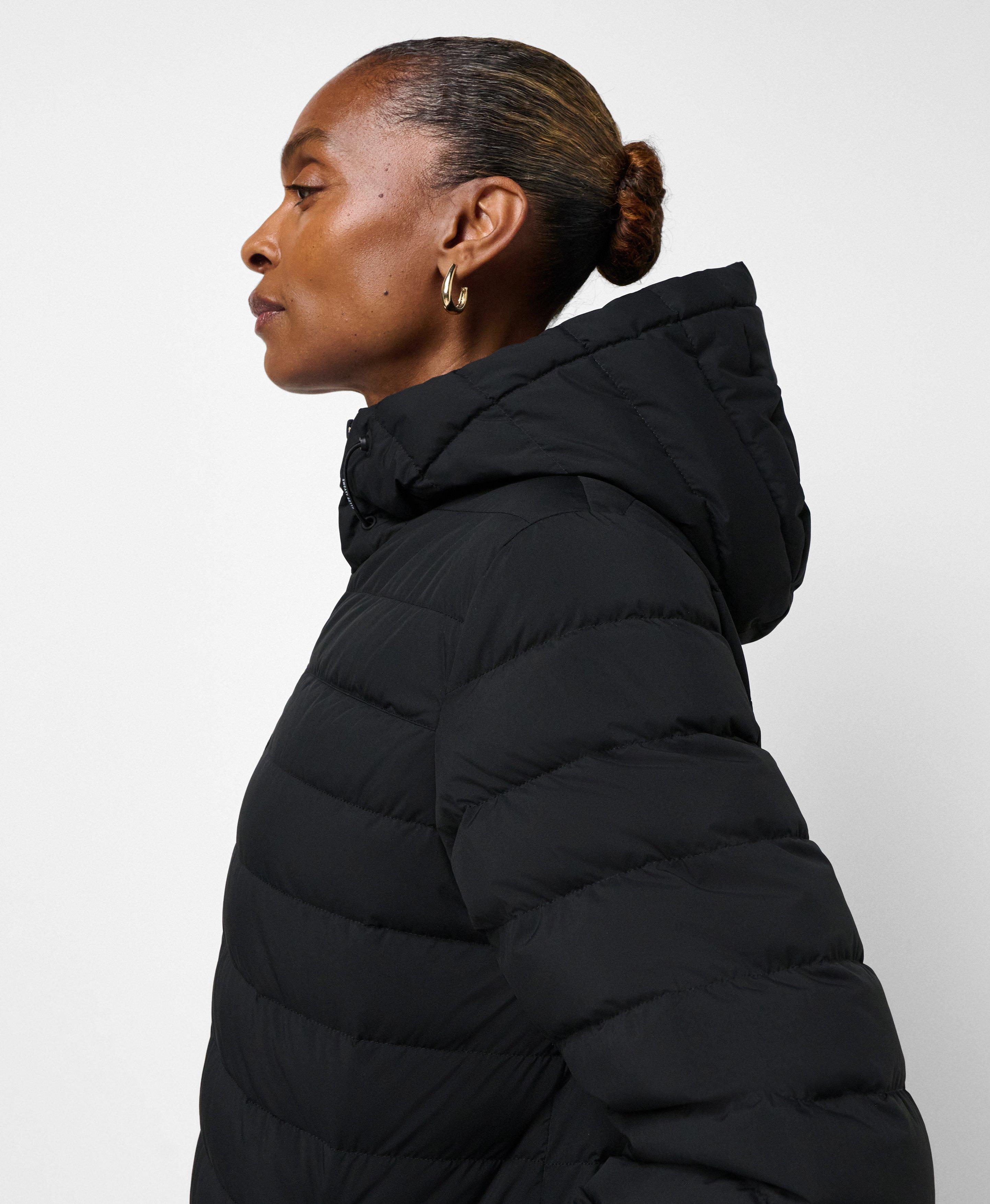 Nimbus Lightweight Longline Puffer - Black