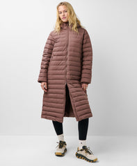 Nimbus Lightweight Longline Puffer - Chestnut Brown