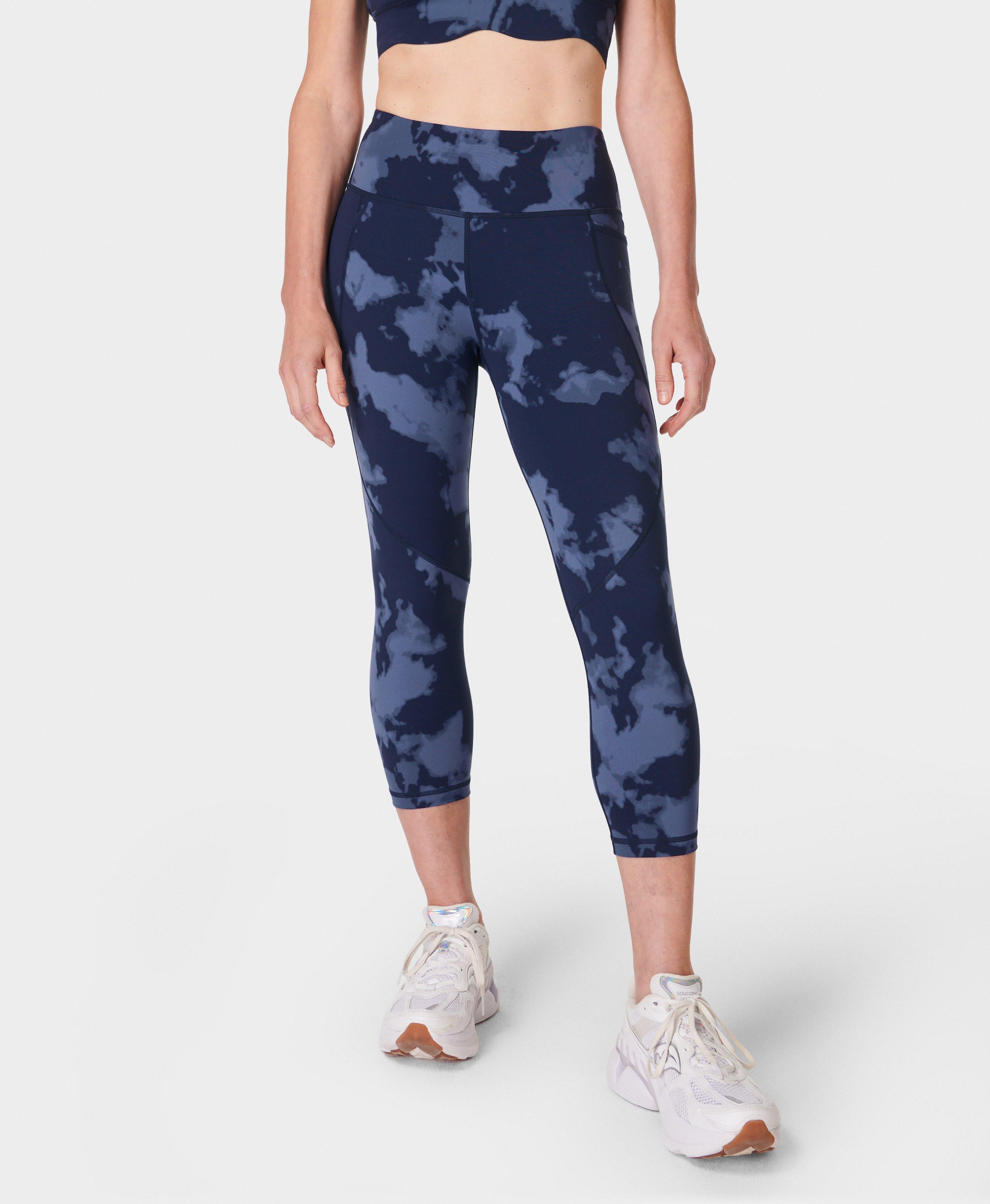 Power Cropped Workout Leggings - Black - Crop