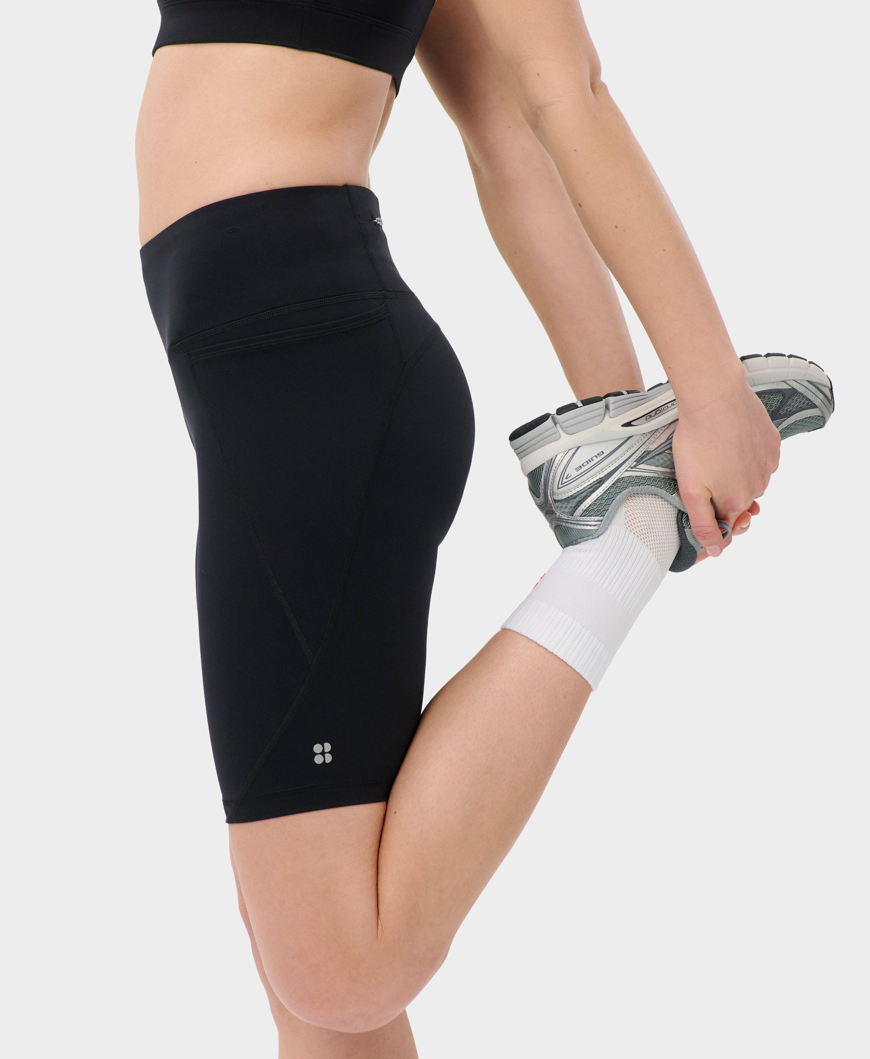 Power 9" Biker Shorts - Black - 9" Inseam