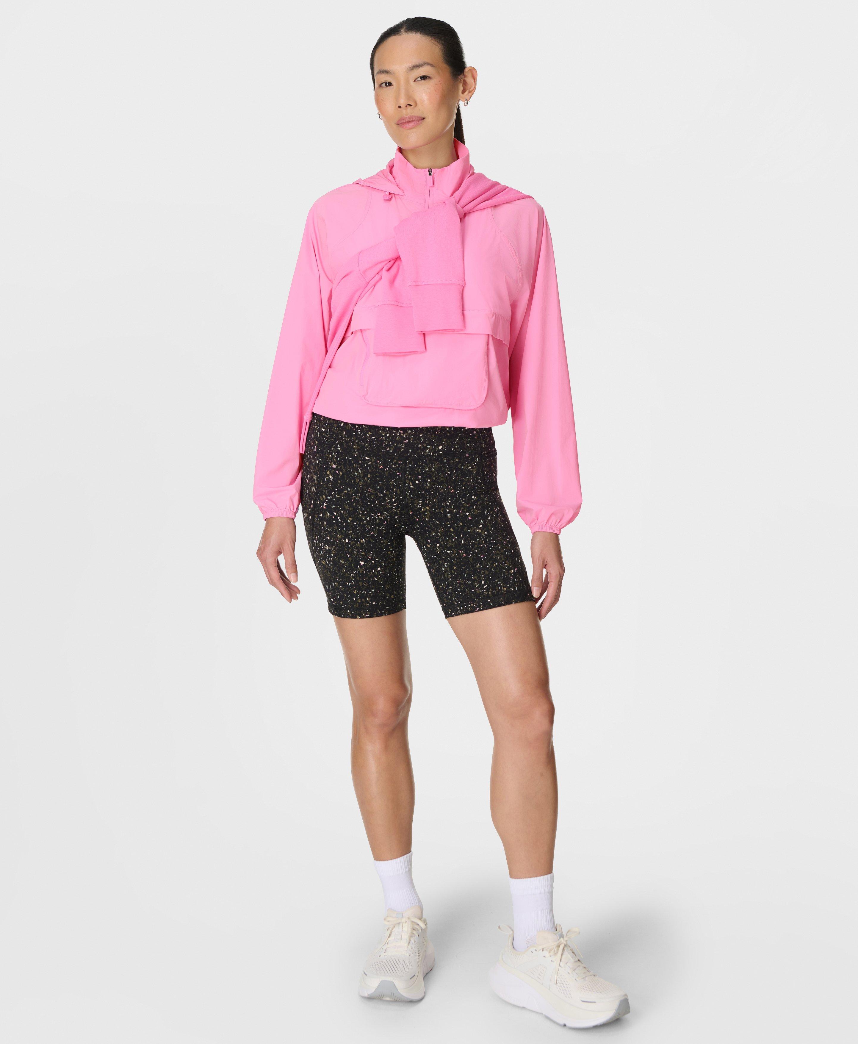 Power 6" Biker Shorts - Black Midnight Dash Print - 6" Inseam