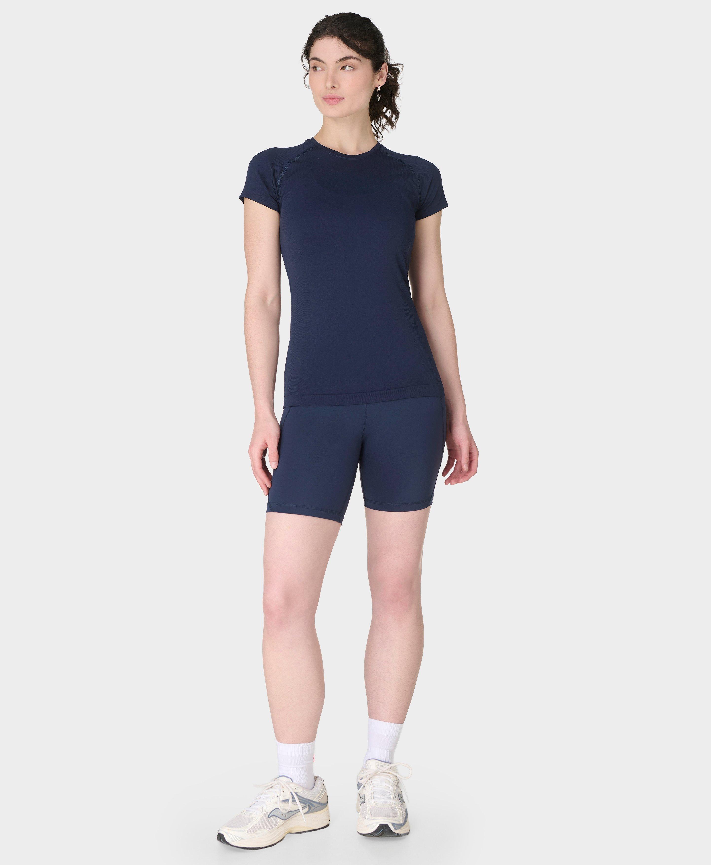 Power 6" Biker Shorts - Navy Blue - 6" Inseam