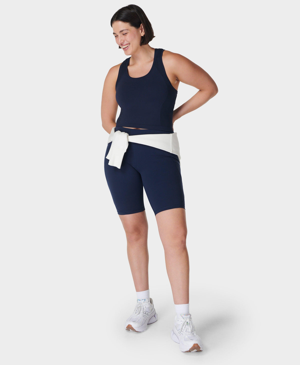 Power 9" Biker Shorts - Navy Blue - 9" Inseam