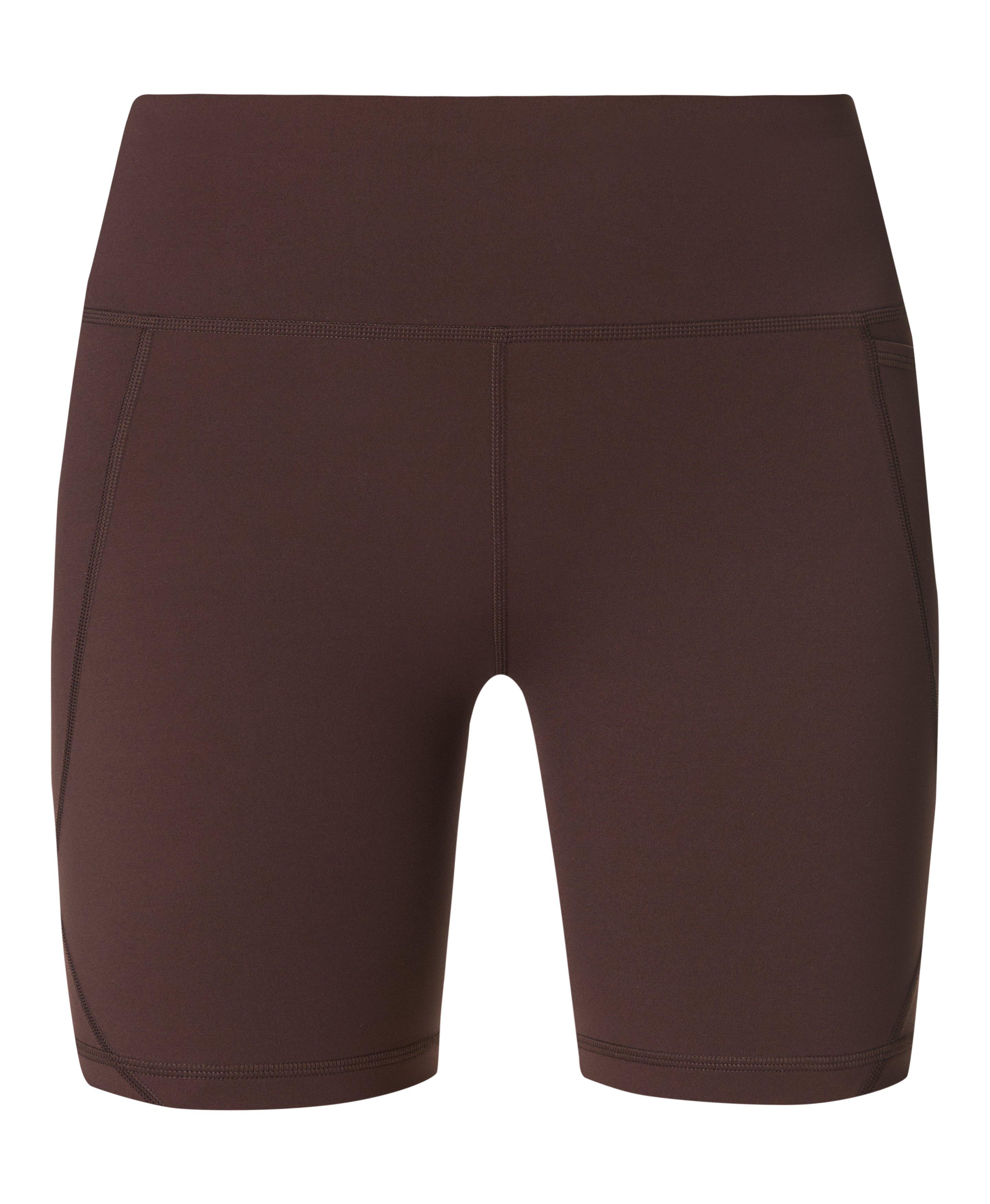 Power 6" Biker Shorts - Sable Brown - 6" Inseam