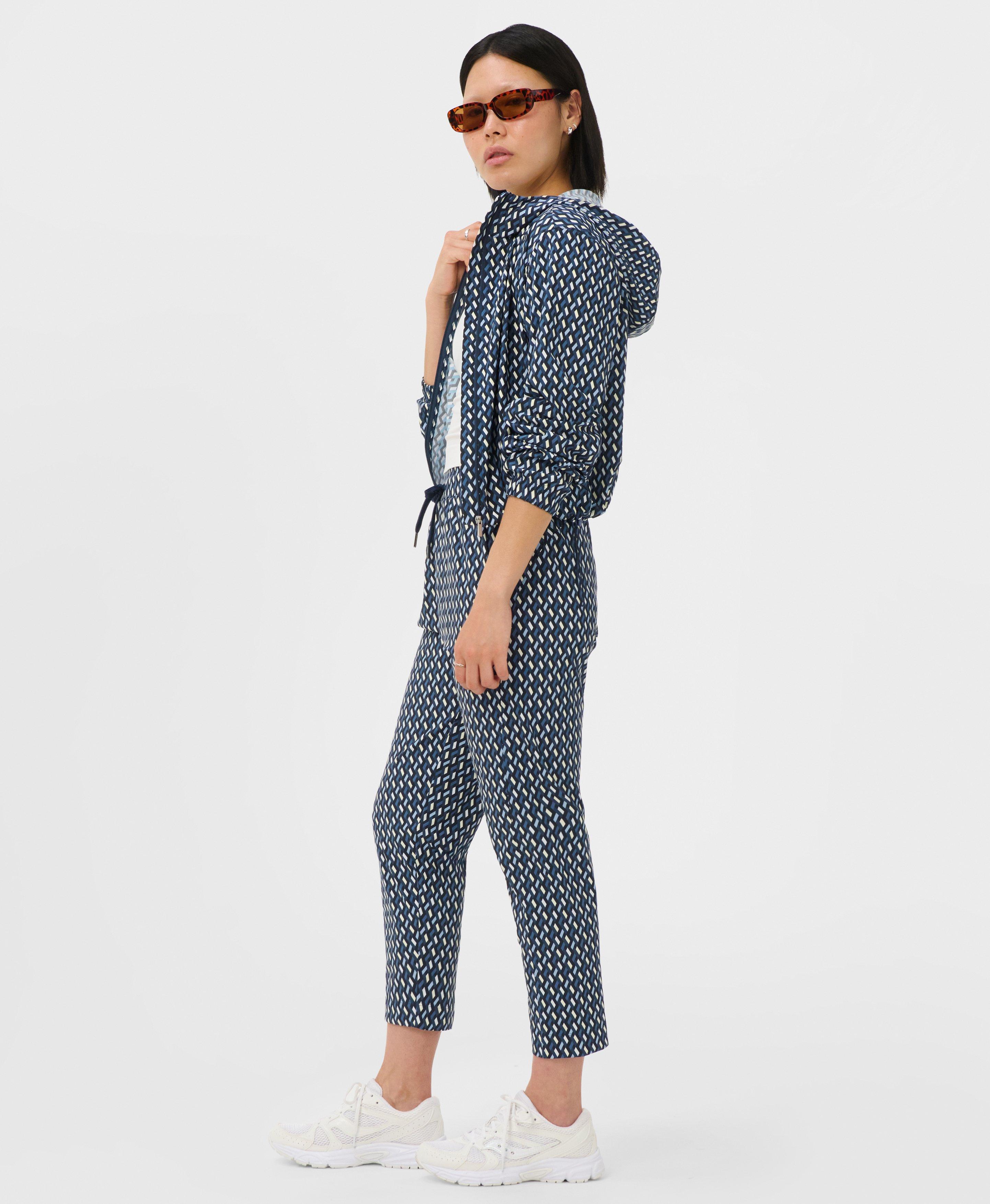Explorer Pants - Blue Linked Geo Print