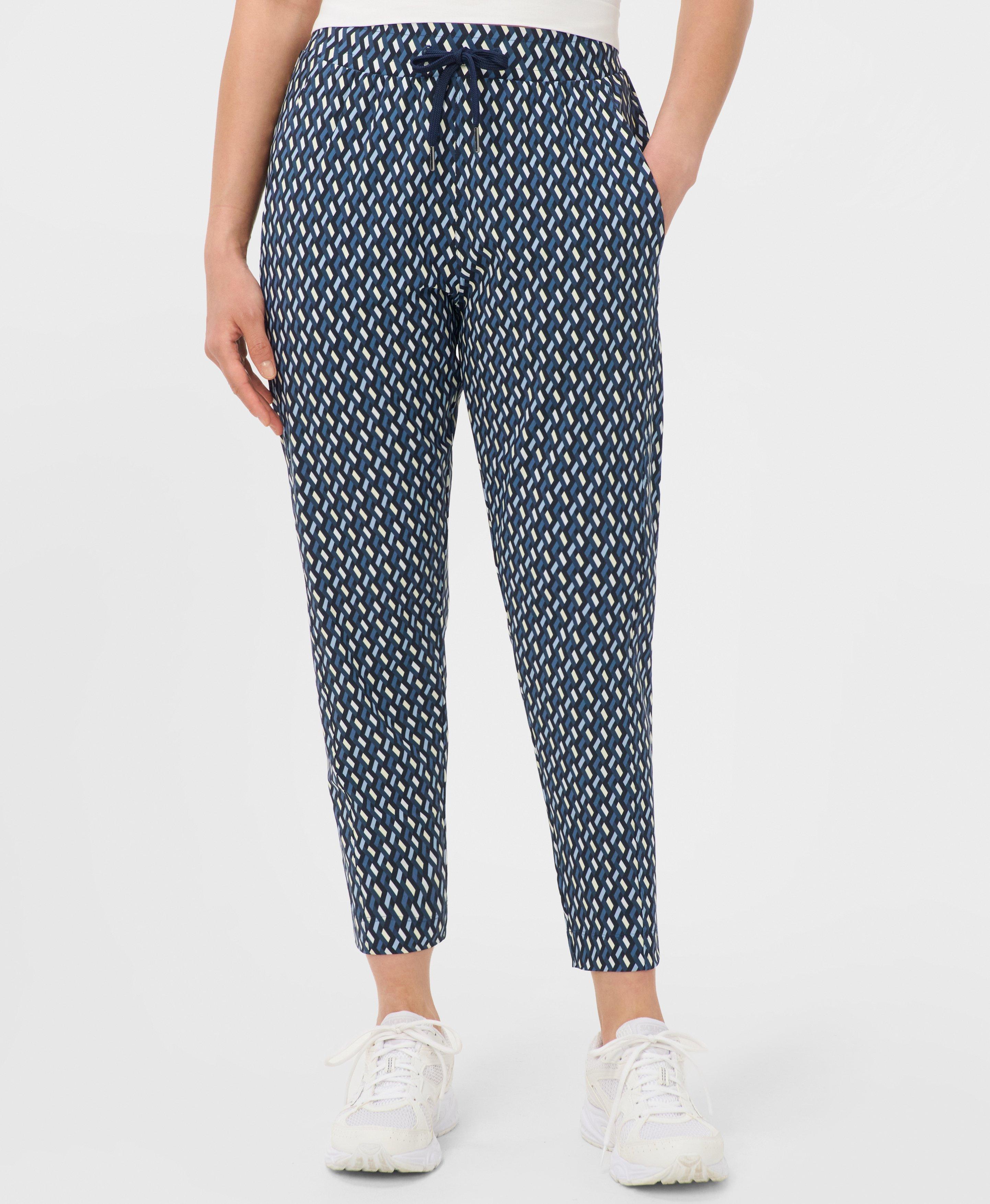 Explorer Pants - Blue Linked Geo Print