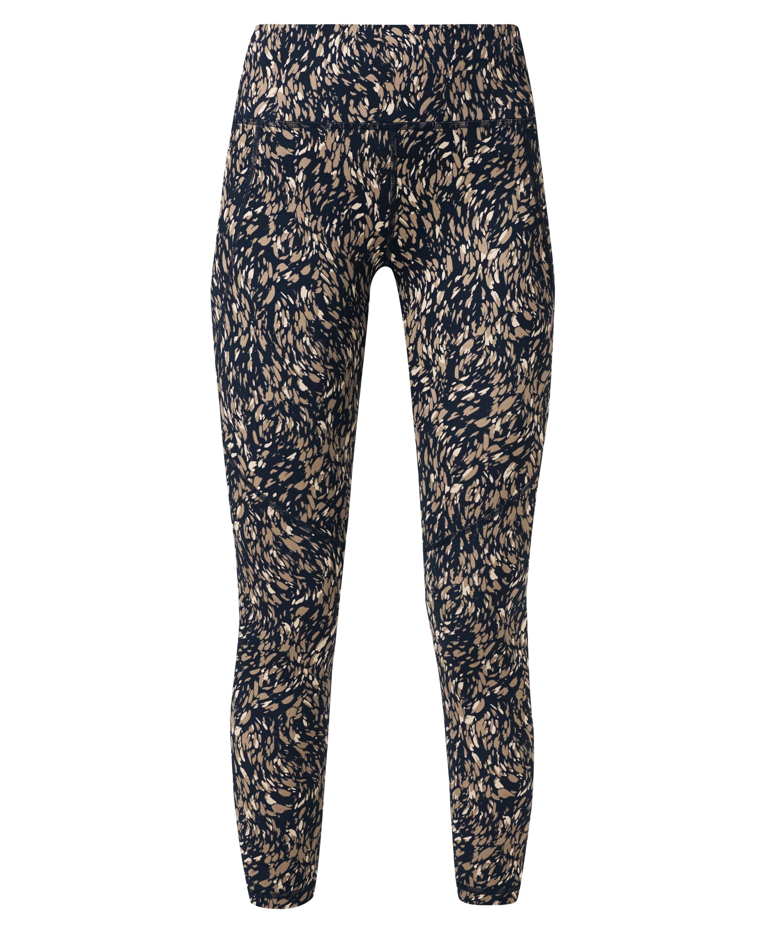 Power 7/8 Workout Leggings - Blue Cascade Dab Print - 7/8 Length