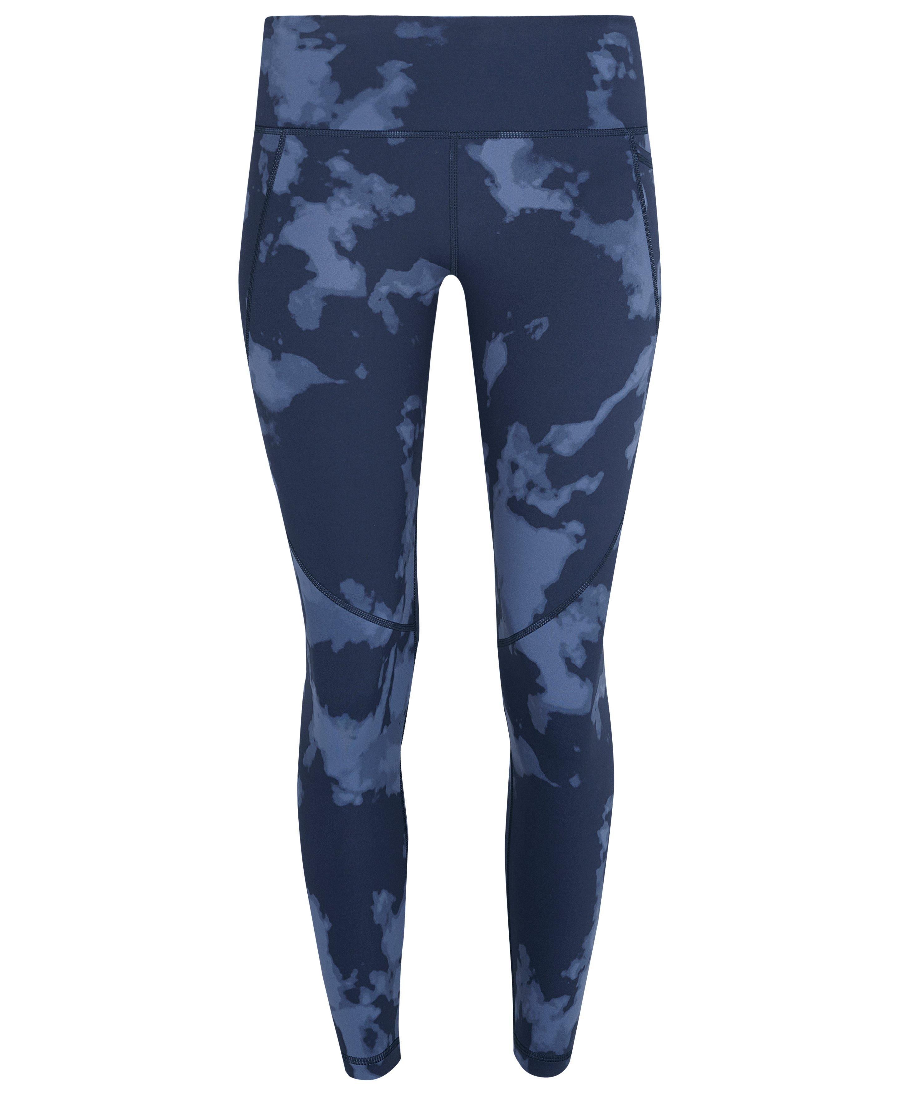 Power 7/8 Workout Leggings - Black Micro Dot Print - 7/8 Length