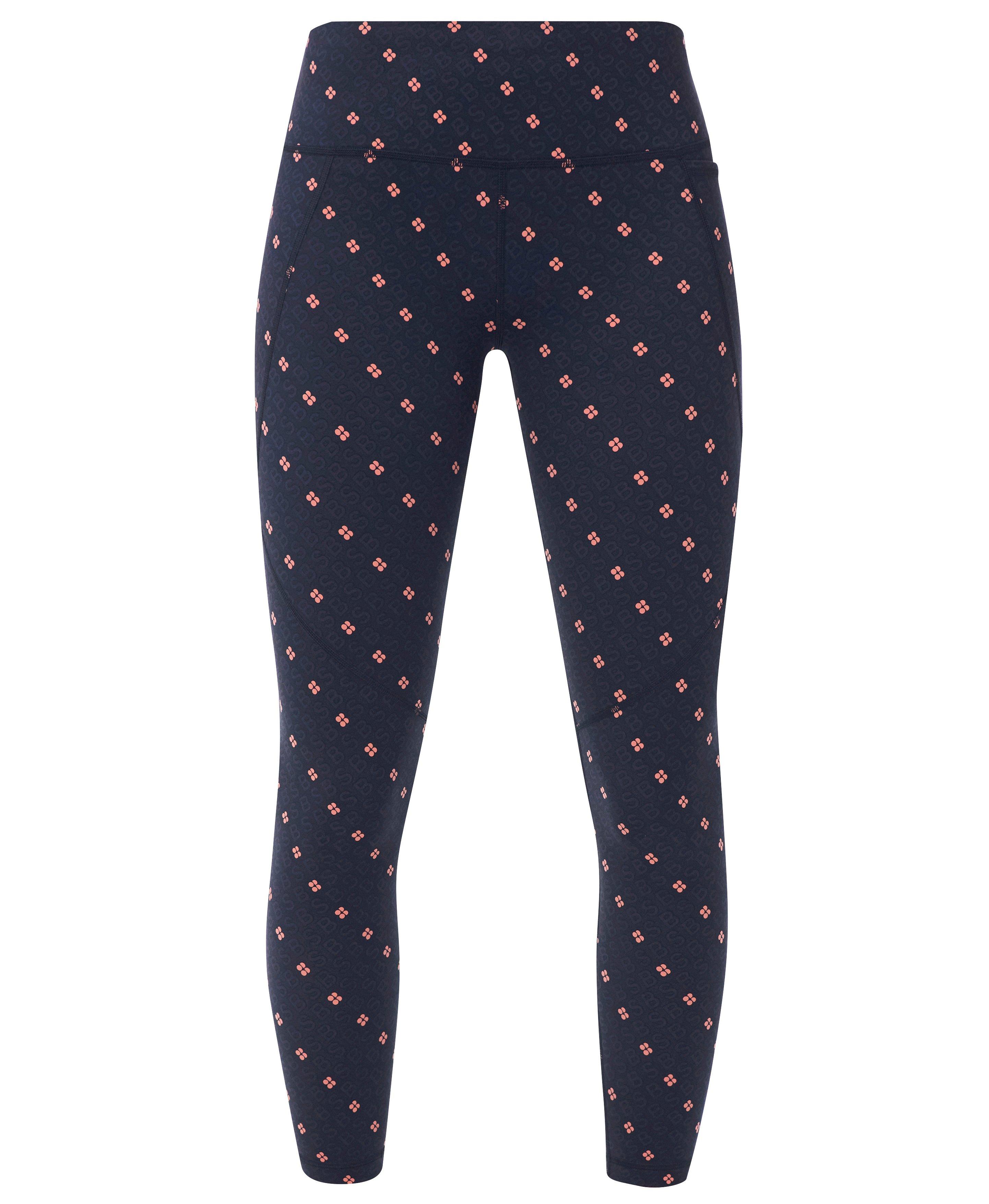Power 7/8 Workout Leggings - Blue SB Icon Print - 7/8 Length