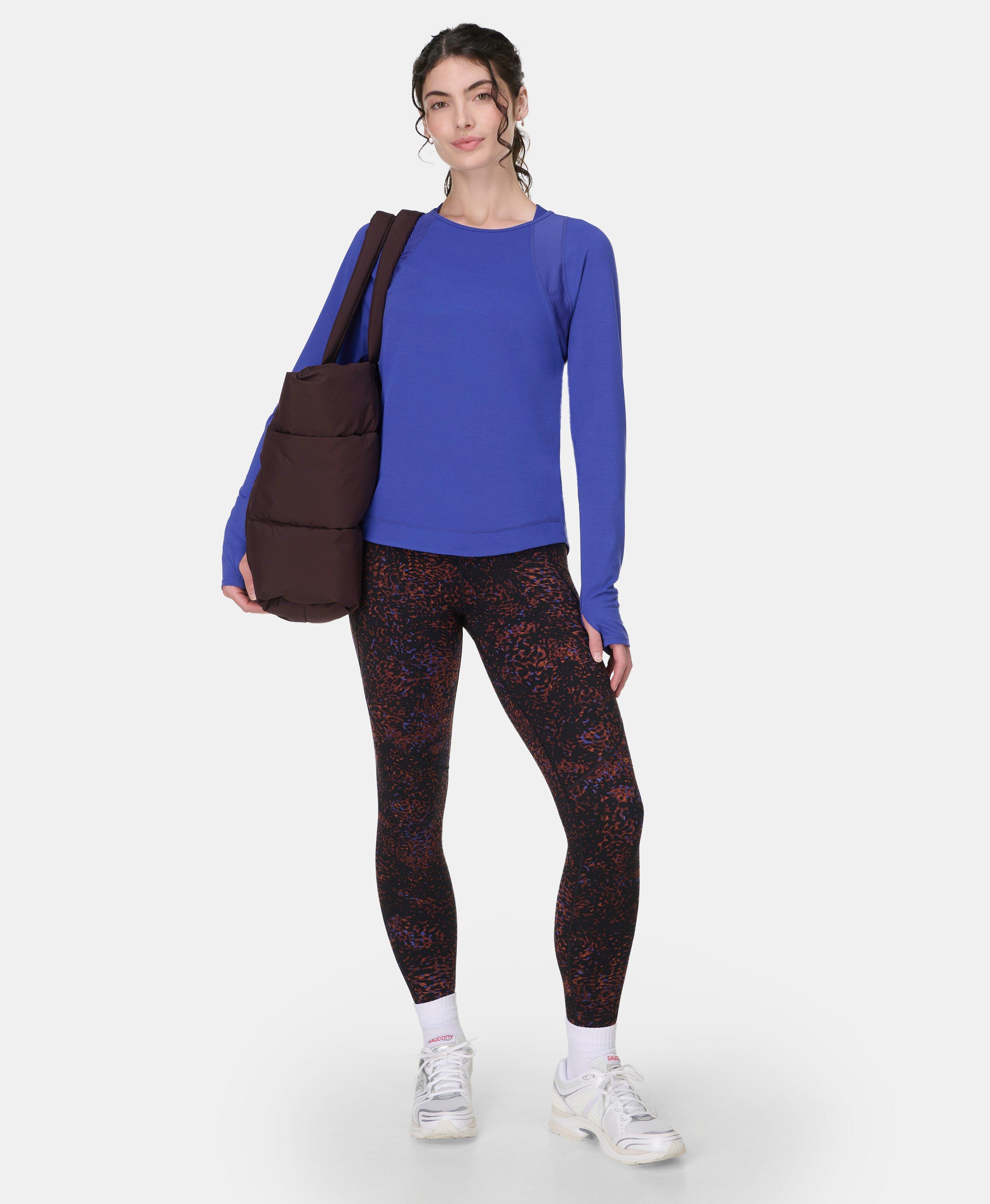 Power Workout Leggings - Faded Blue - Full Length