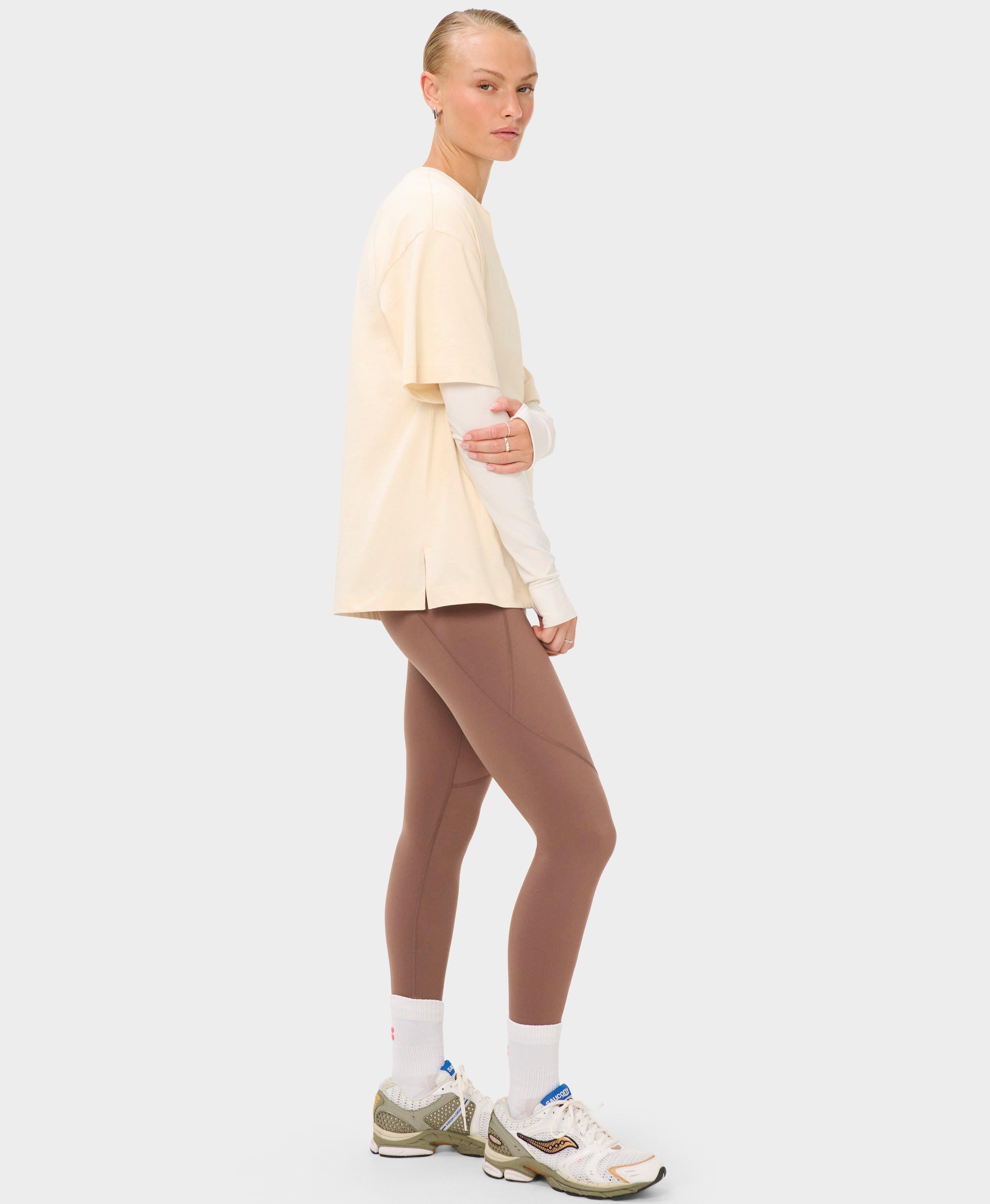 Power Workout Leggings - Chestnut Brown - Full Length