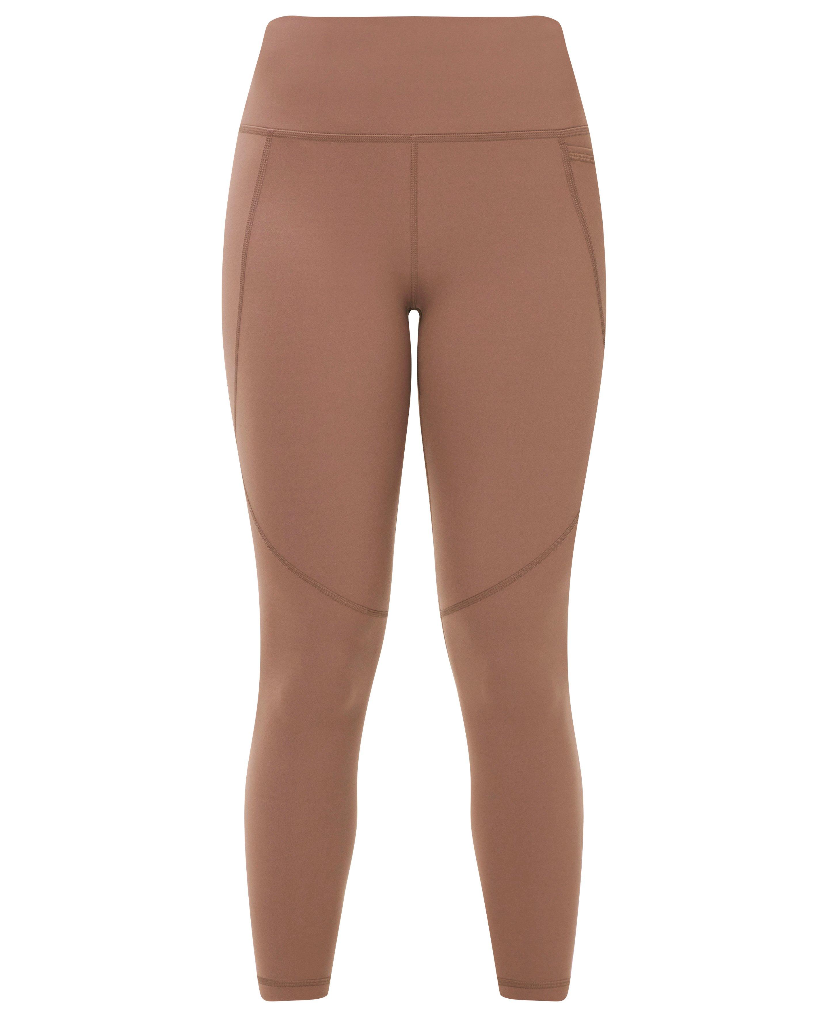 Power Workout Leggings - Chestnut Brown - Full Length