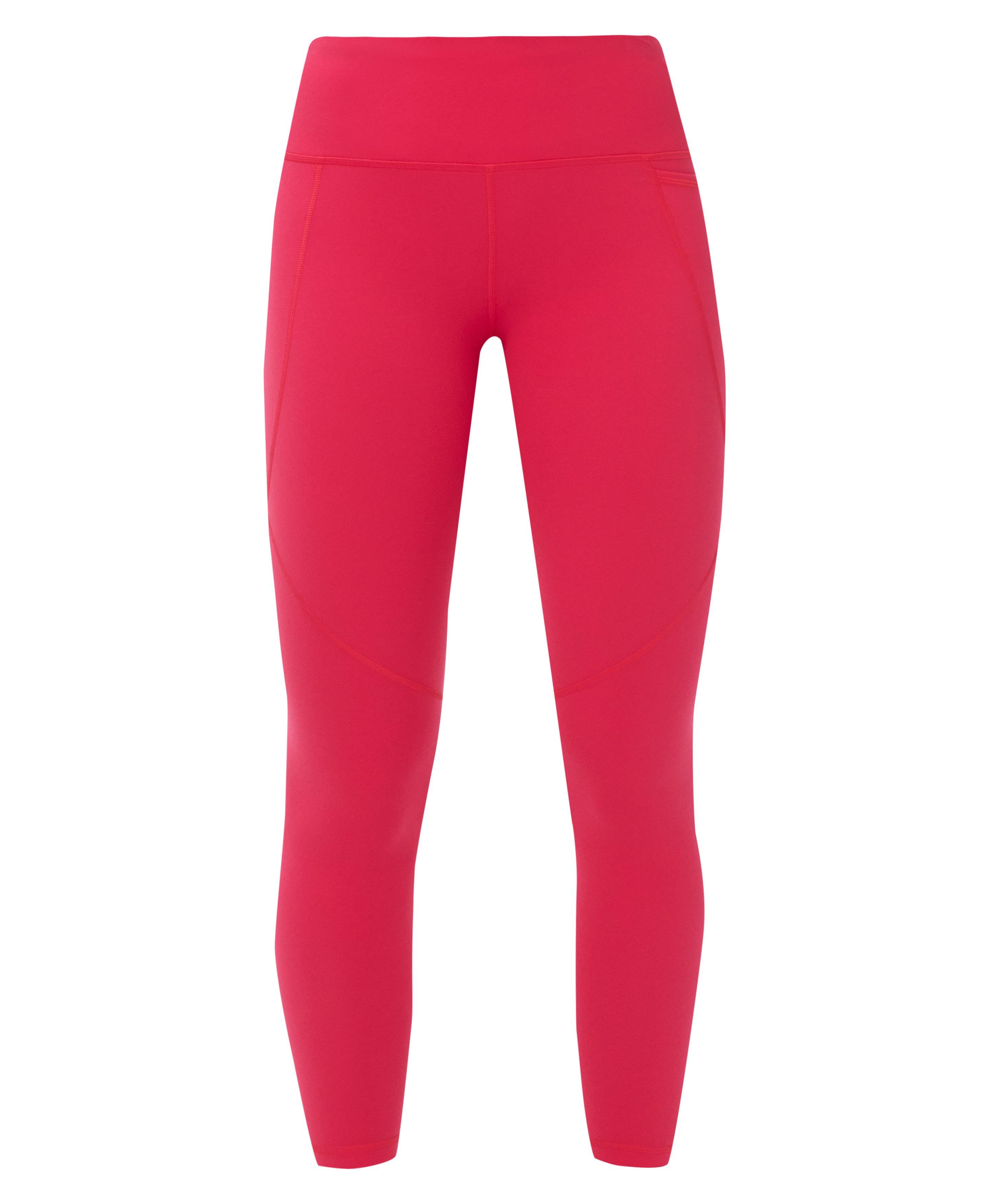 Power Workout Leggings - Crimson Red - Full Length