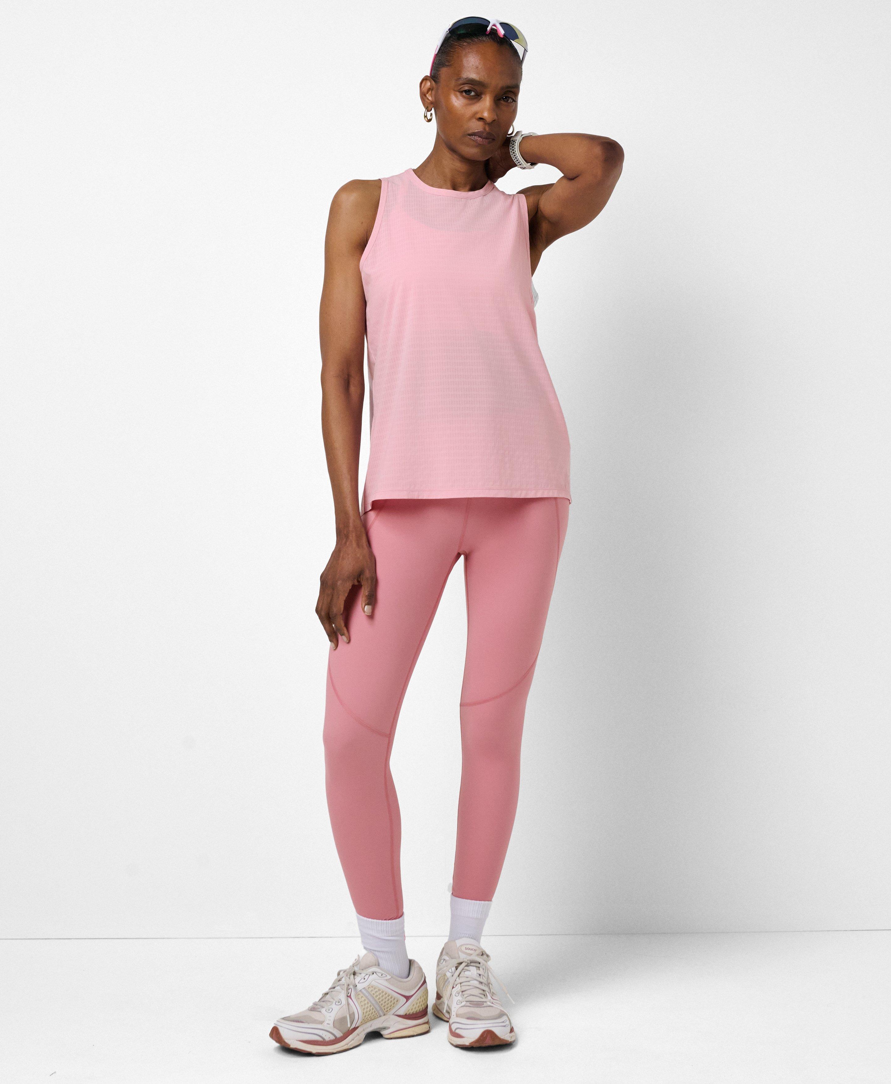 Power 7/8 Workout Leggings - DarkDecoPink - 7/8 Length