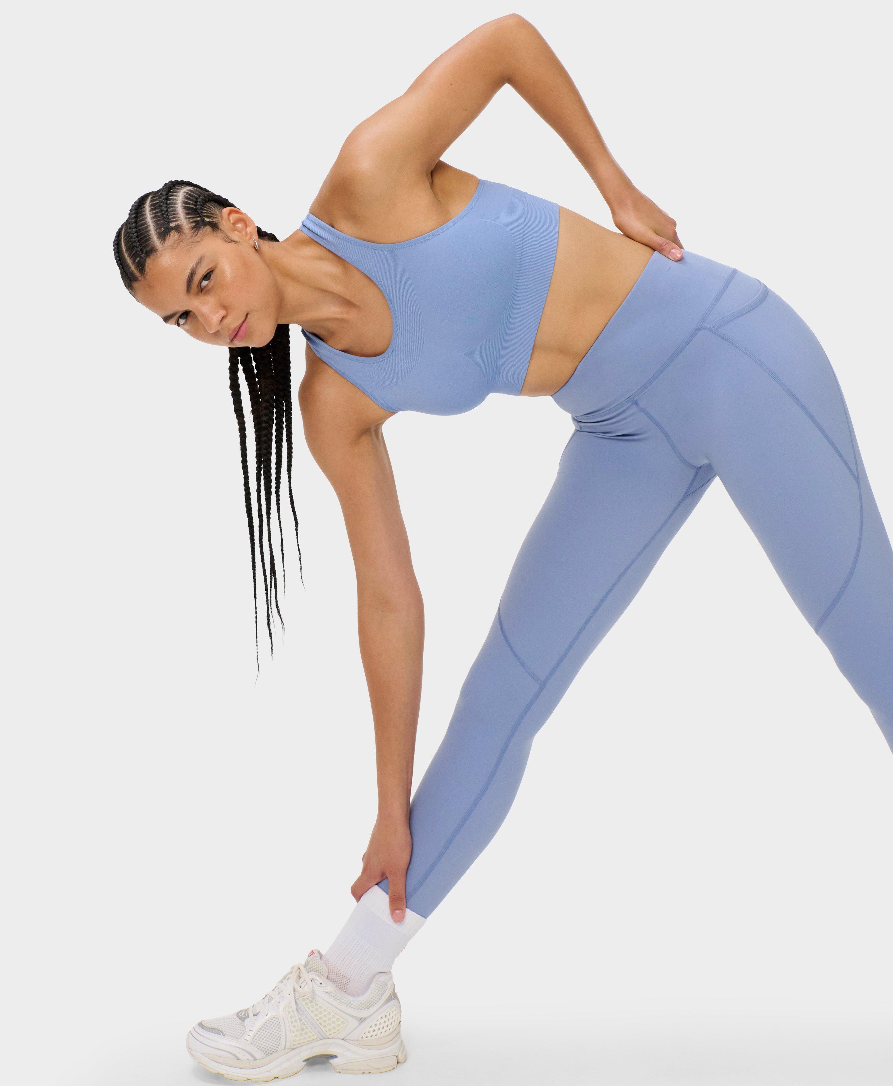 Power Workout Leggings - Faded Blue - Full Length