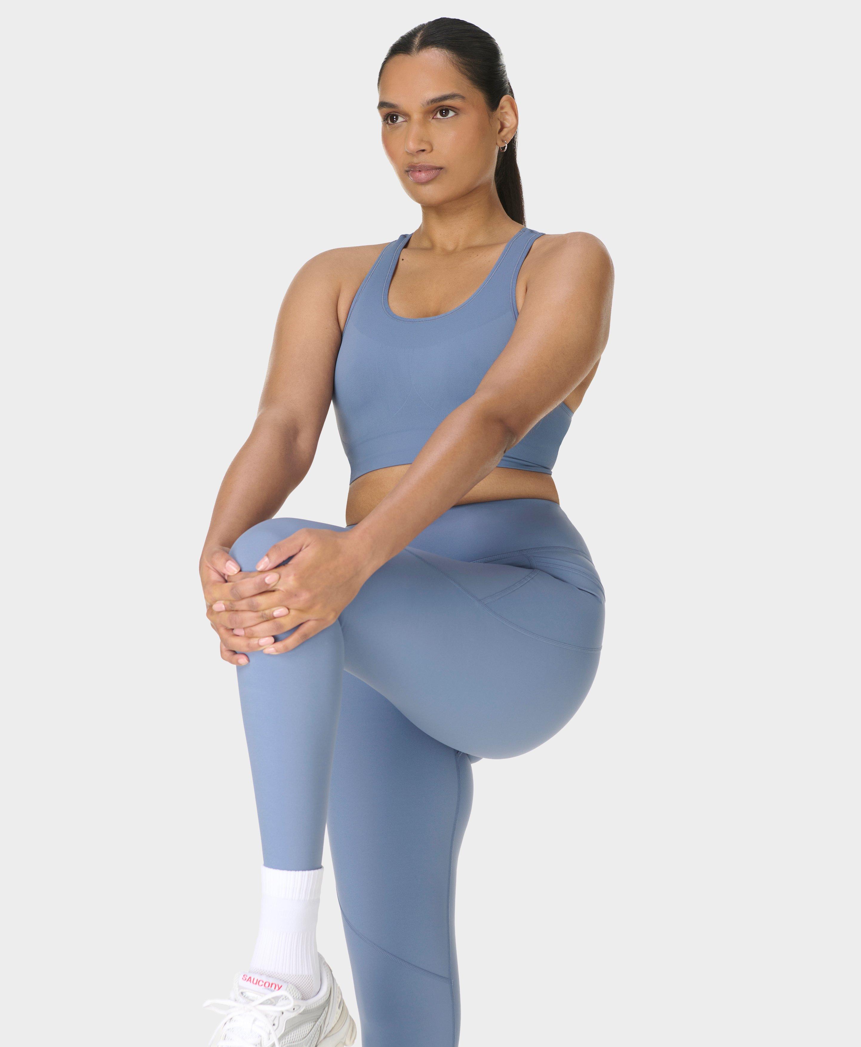 Power 7/8 Workout Leggings - Black Micro Dot Print - 7/8 Length