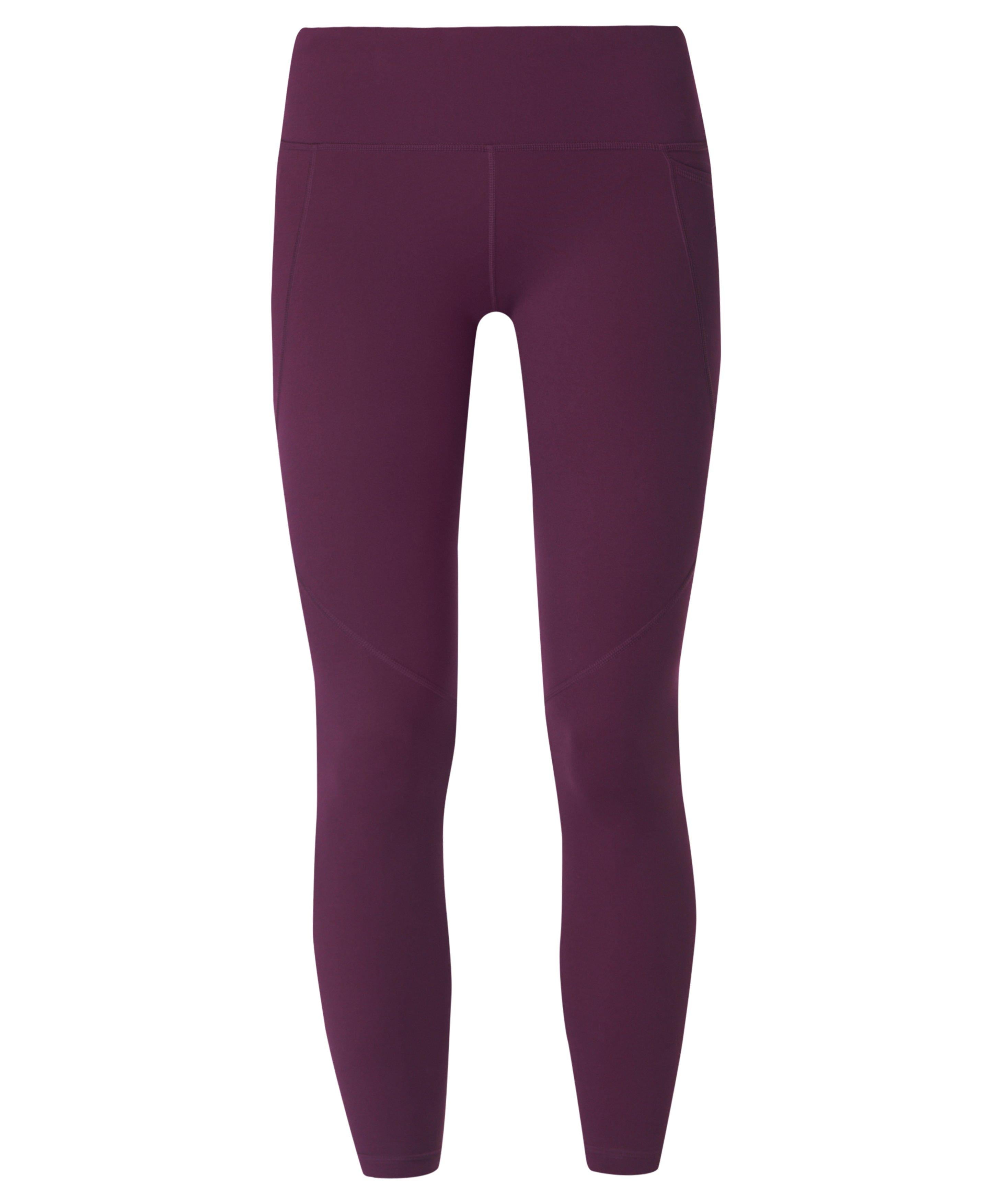 Power Workout Leggings - Midnight Cherry Purple - Full Length