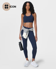 Power 7/8 Workout Leggings - Navy Blue - 7/8 Length