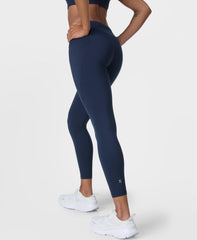 Power 7/8 Workout Leggings - Navy Blue - 7/8 Length