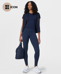 Power Workout Leggings - Navy Blue - Full Length