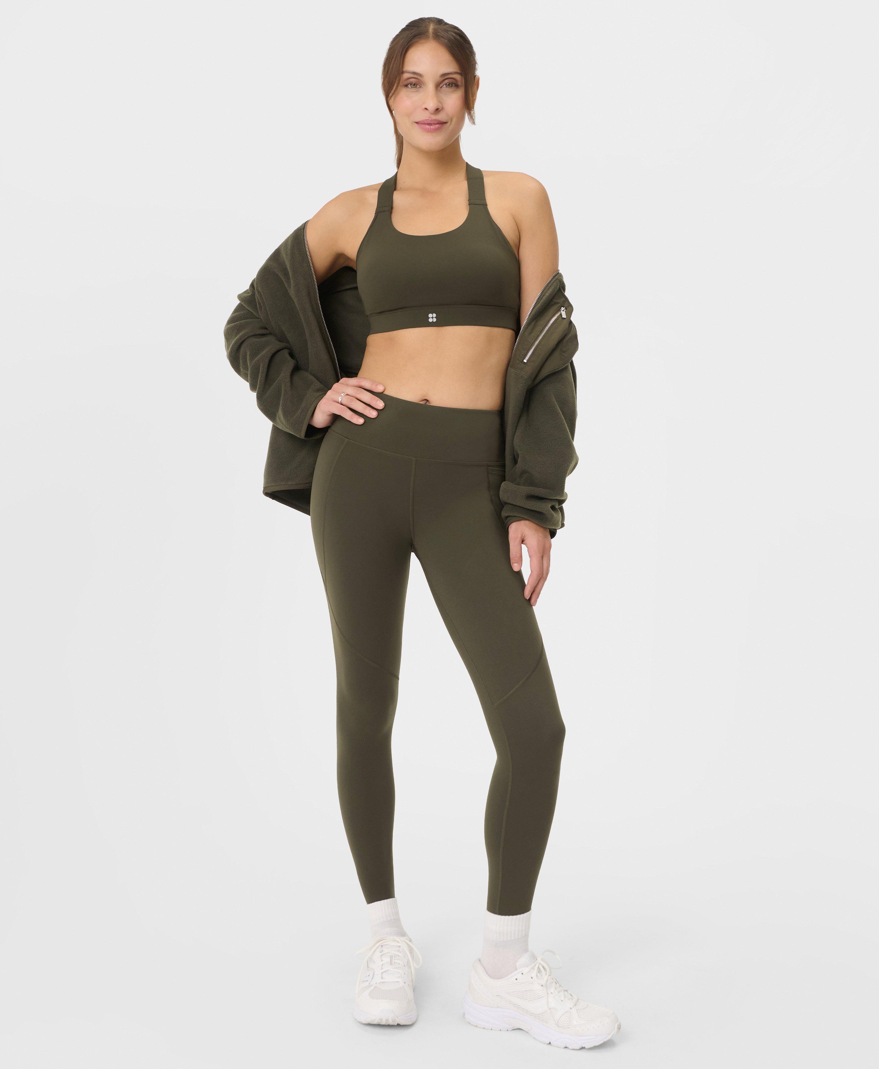 Power Workout Leggings - Nori Green - Full Length