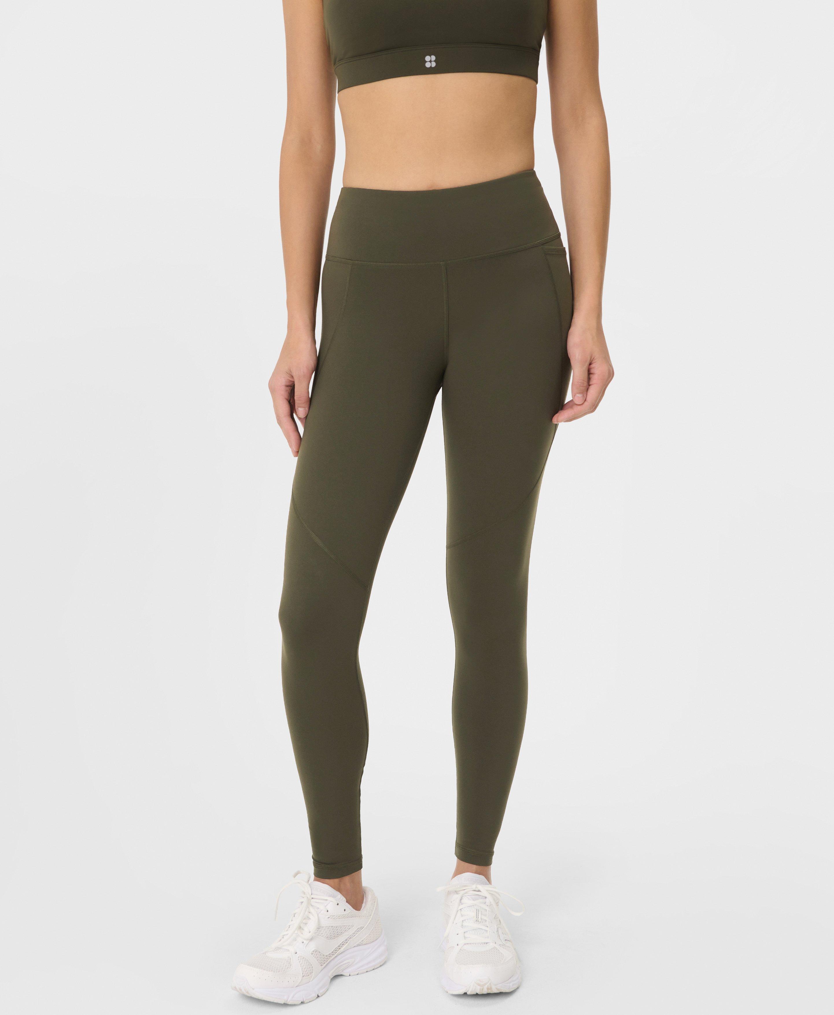 Power Workout Leggings - Nori Green - Full Length