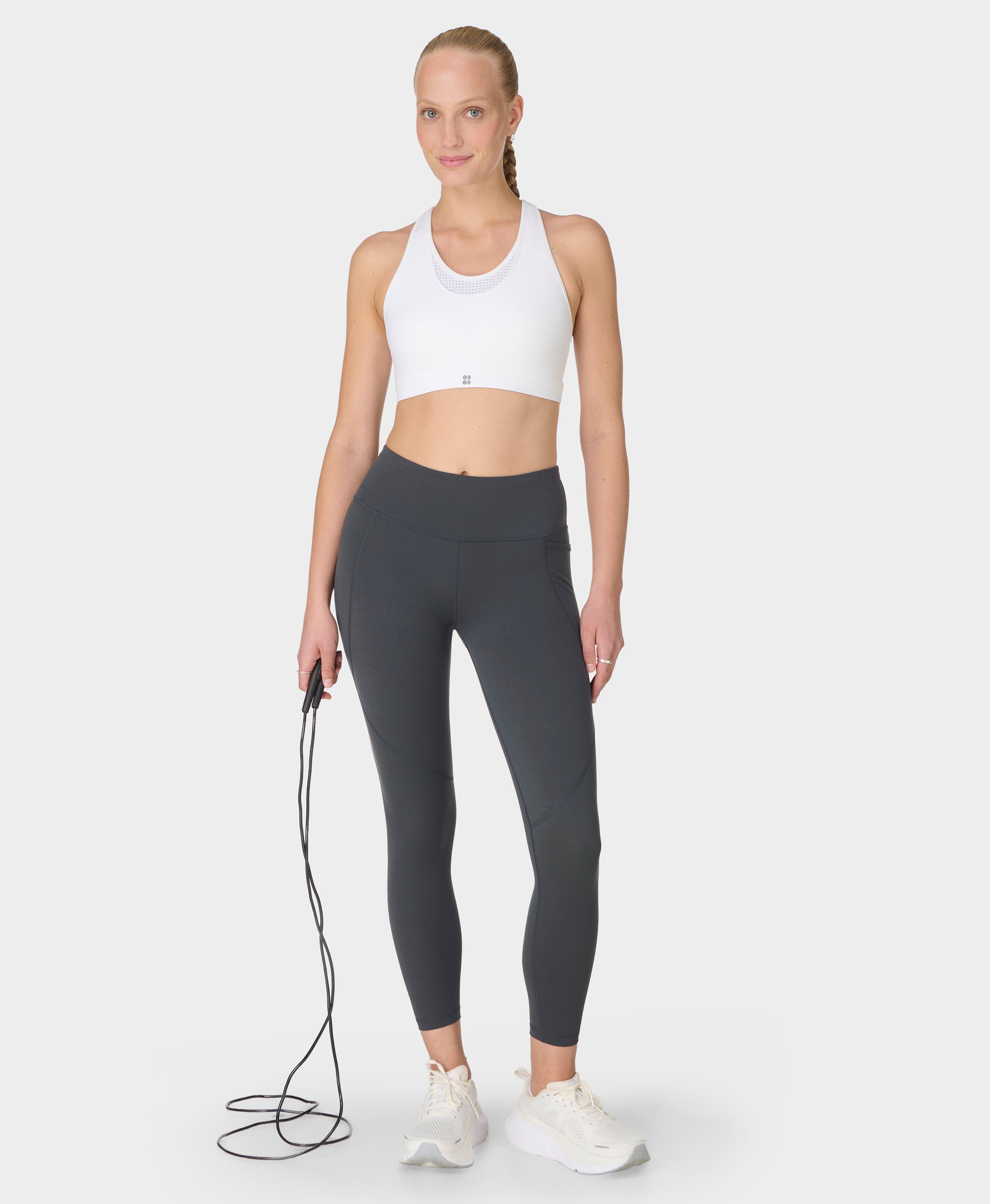 Power 7/8 Workout Leggings - Slate Grey - 7/8 Length