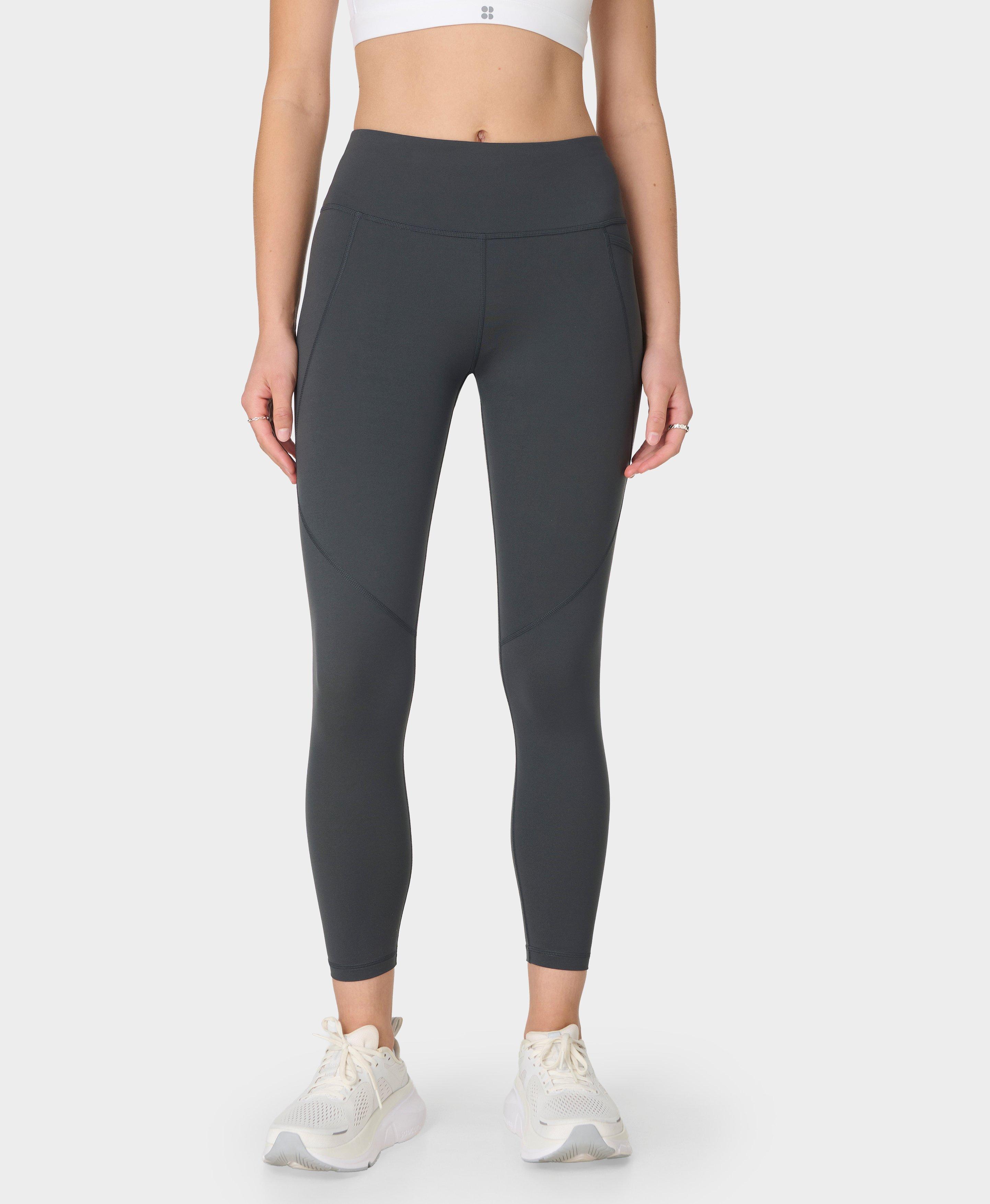 Power 7/8 Workout Leggings - Slate Grey - 7/8 Length