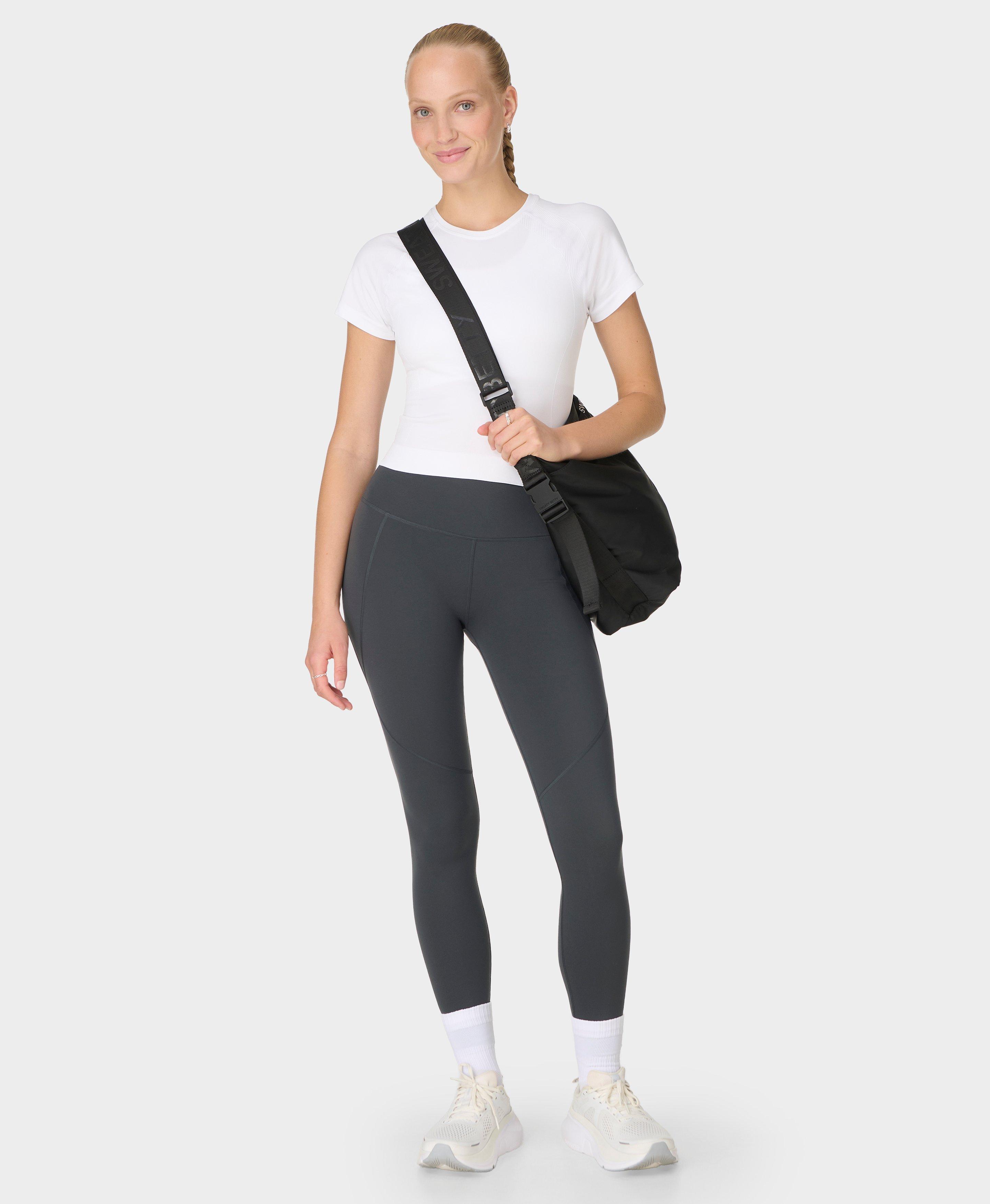 Power Workout Leggings - Slate Grey - Full Length