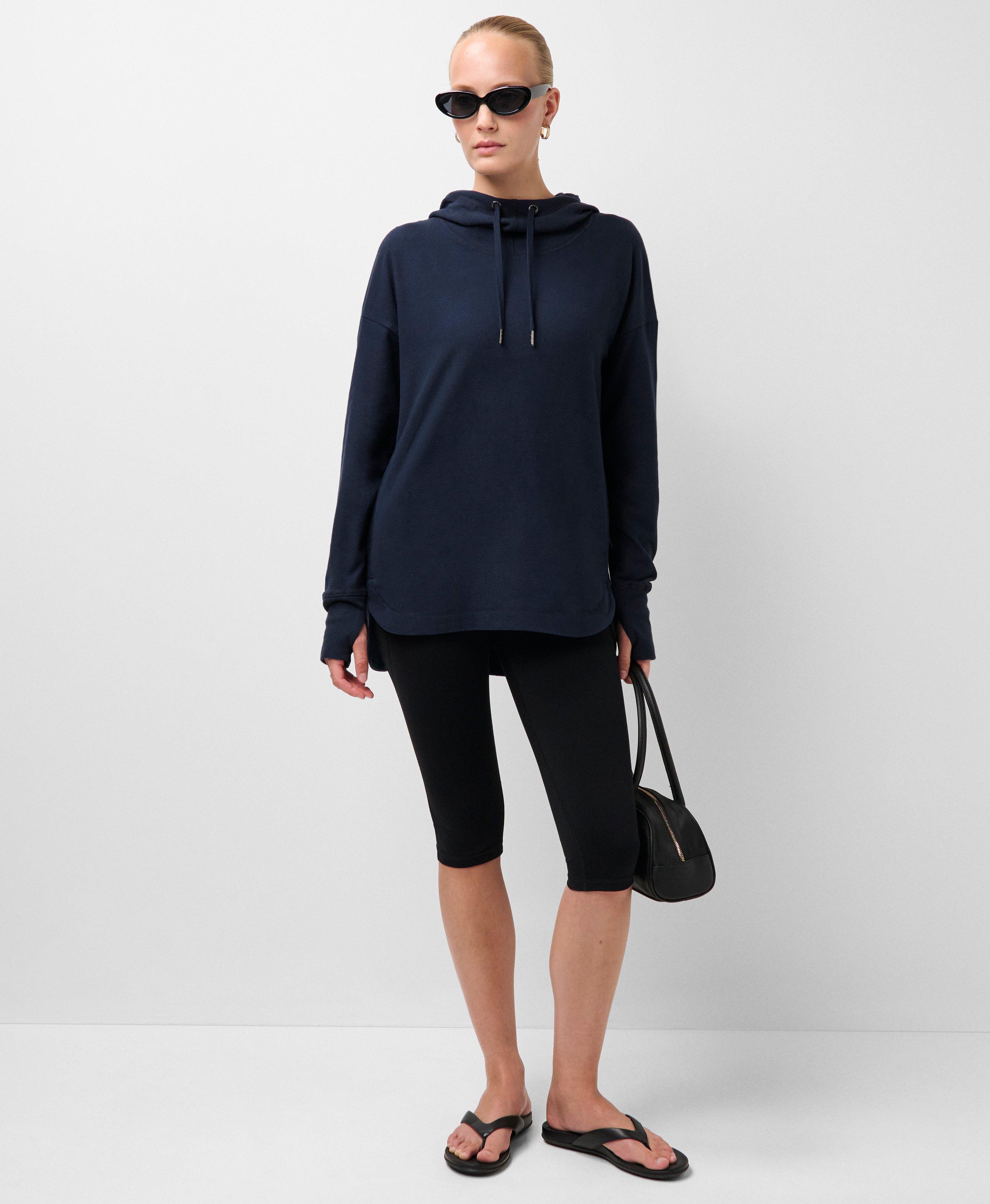 Escape Luxe Fleece Hoodie - Navy Blue