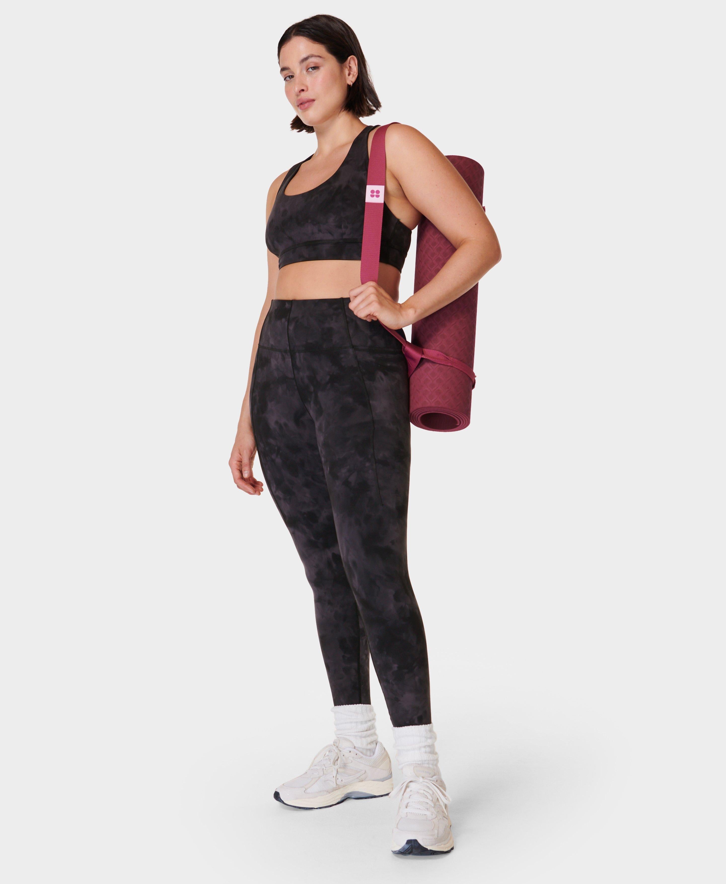 Super Soft 7/8 Yoga Leggings - Black - 7/8 Length