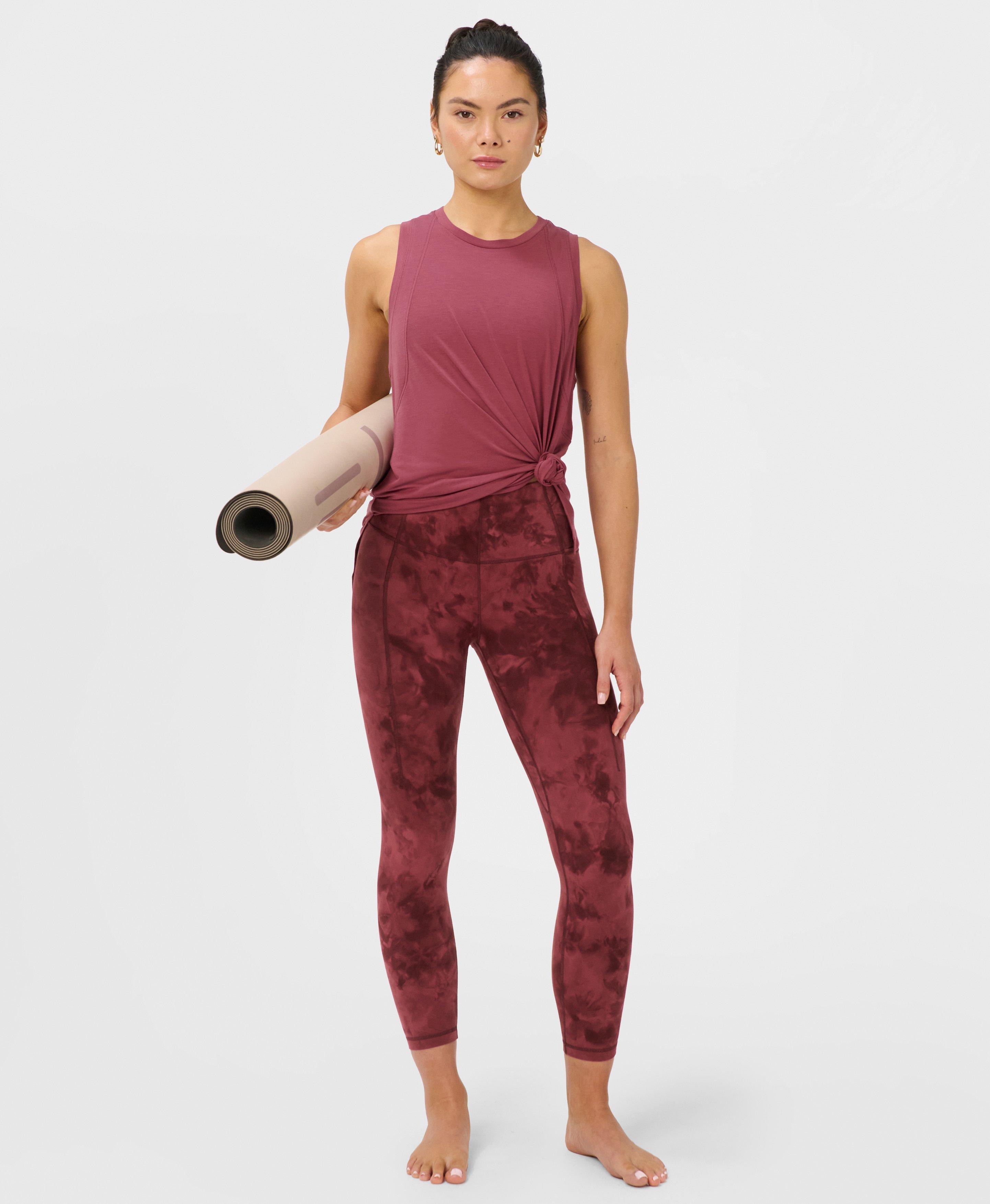 Super Soft 7/8 Yoga Leggings - Utility Brown - 7/8 Length