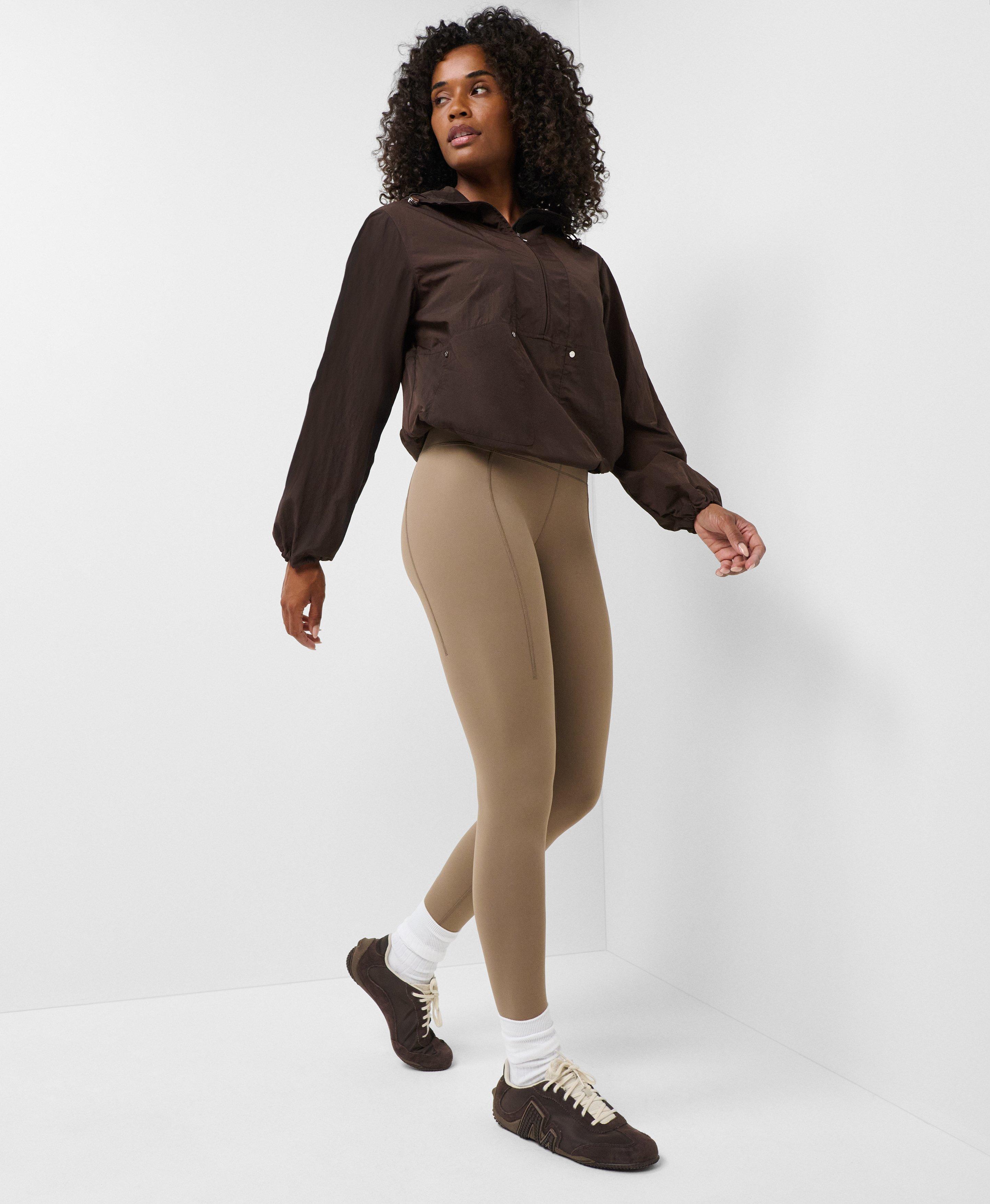 Super Soft Yoga Leggings - Utility Brown - Full Length