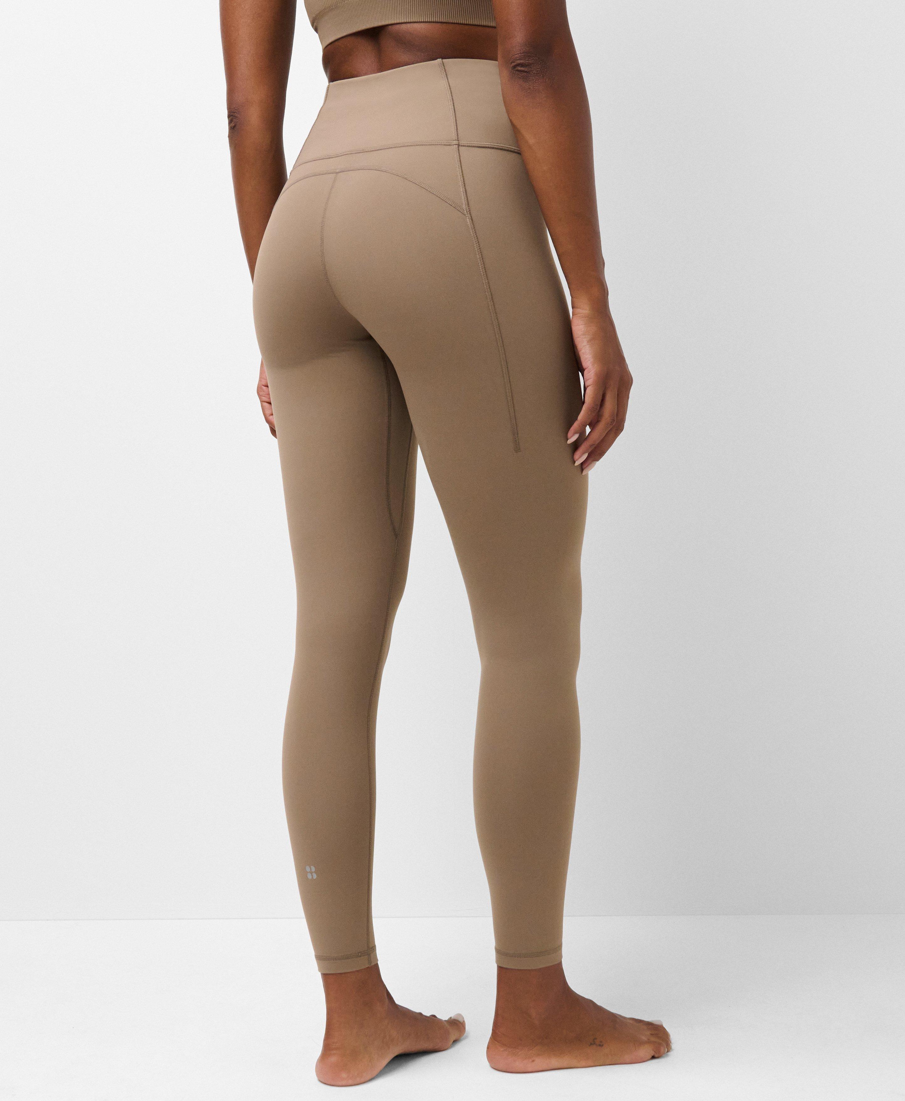 Super Soft Yoga Leggings - Utility Brown - Full Length