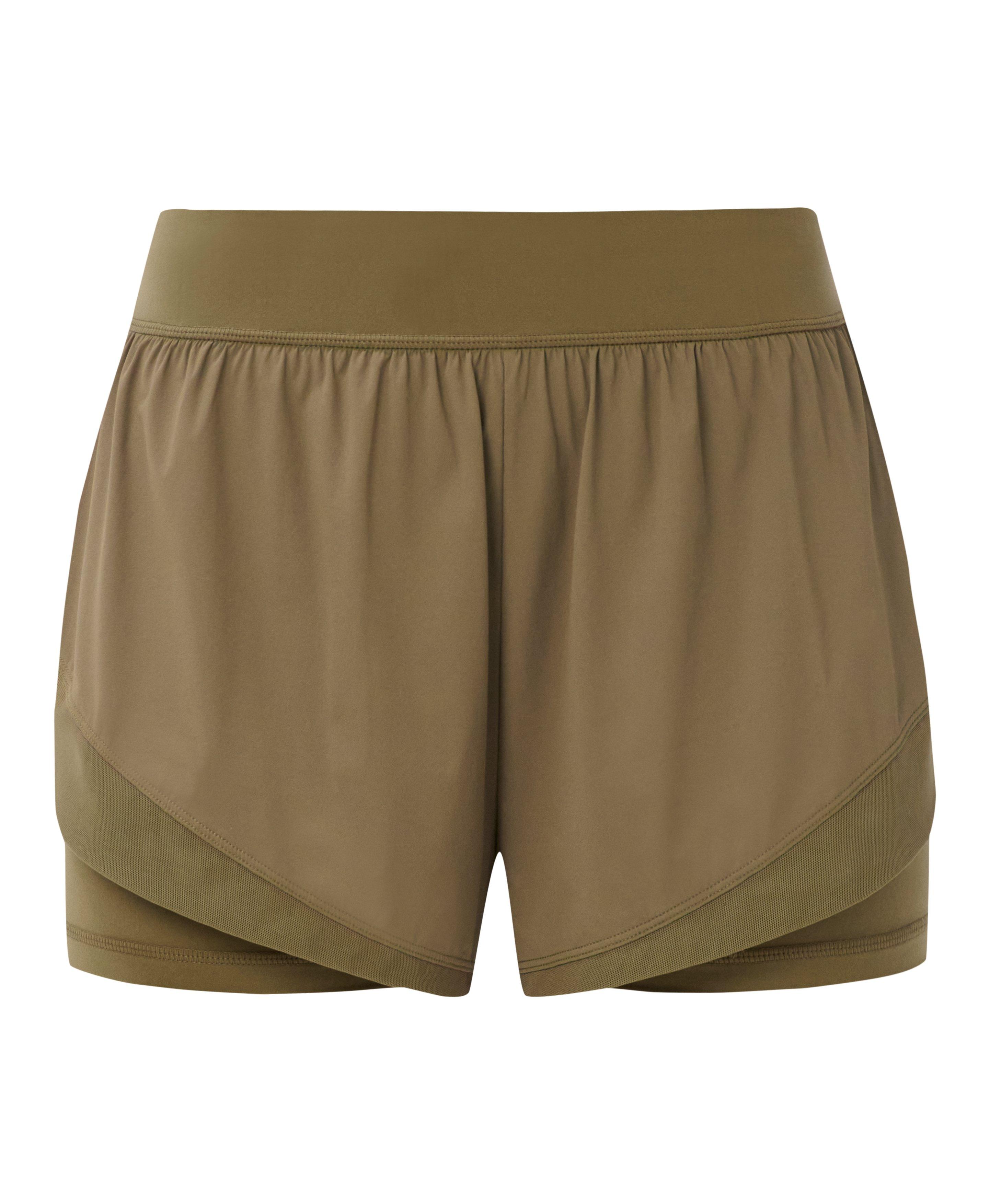 Tempo Run Shorts - Khaki Brown - 4" Inseam