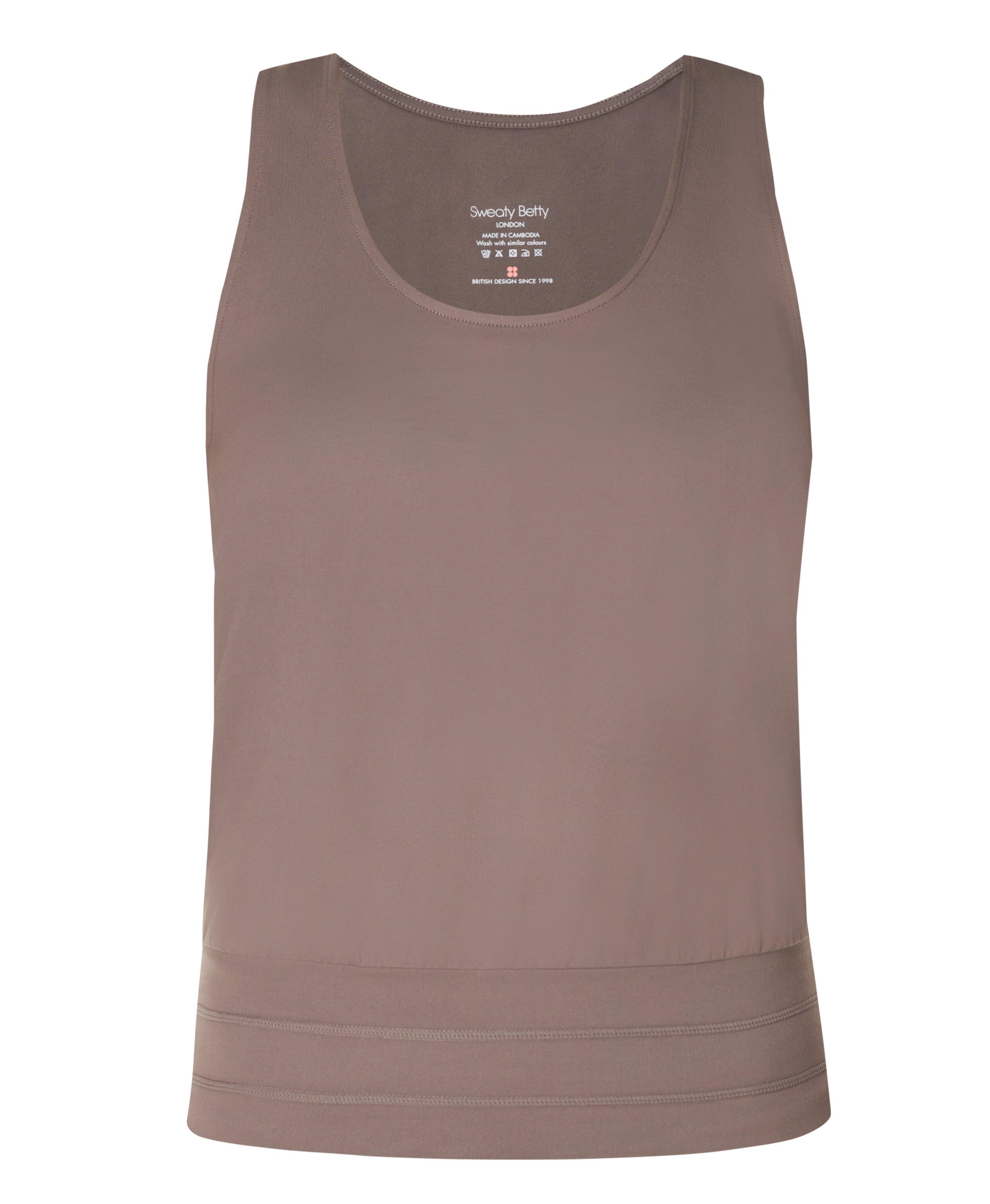 Gaia Yoga Tank - Taupe Brown