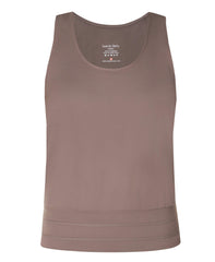 Gaia Yoga Tank - Taupe Brown
